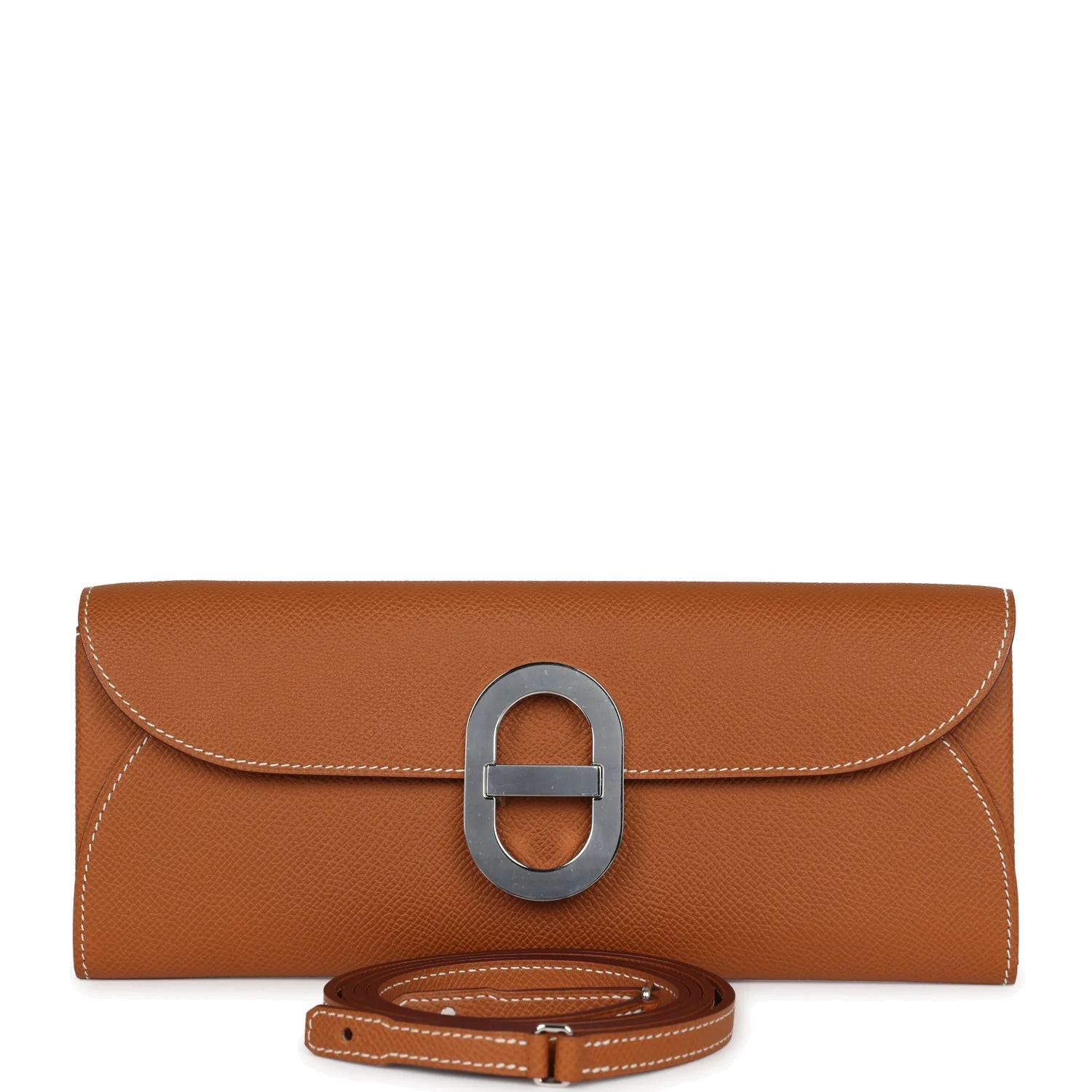 Hermes Maillon Chaine d' Ancre Wallet to Go Gold Epsom Palladium Hardware — фото 2