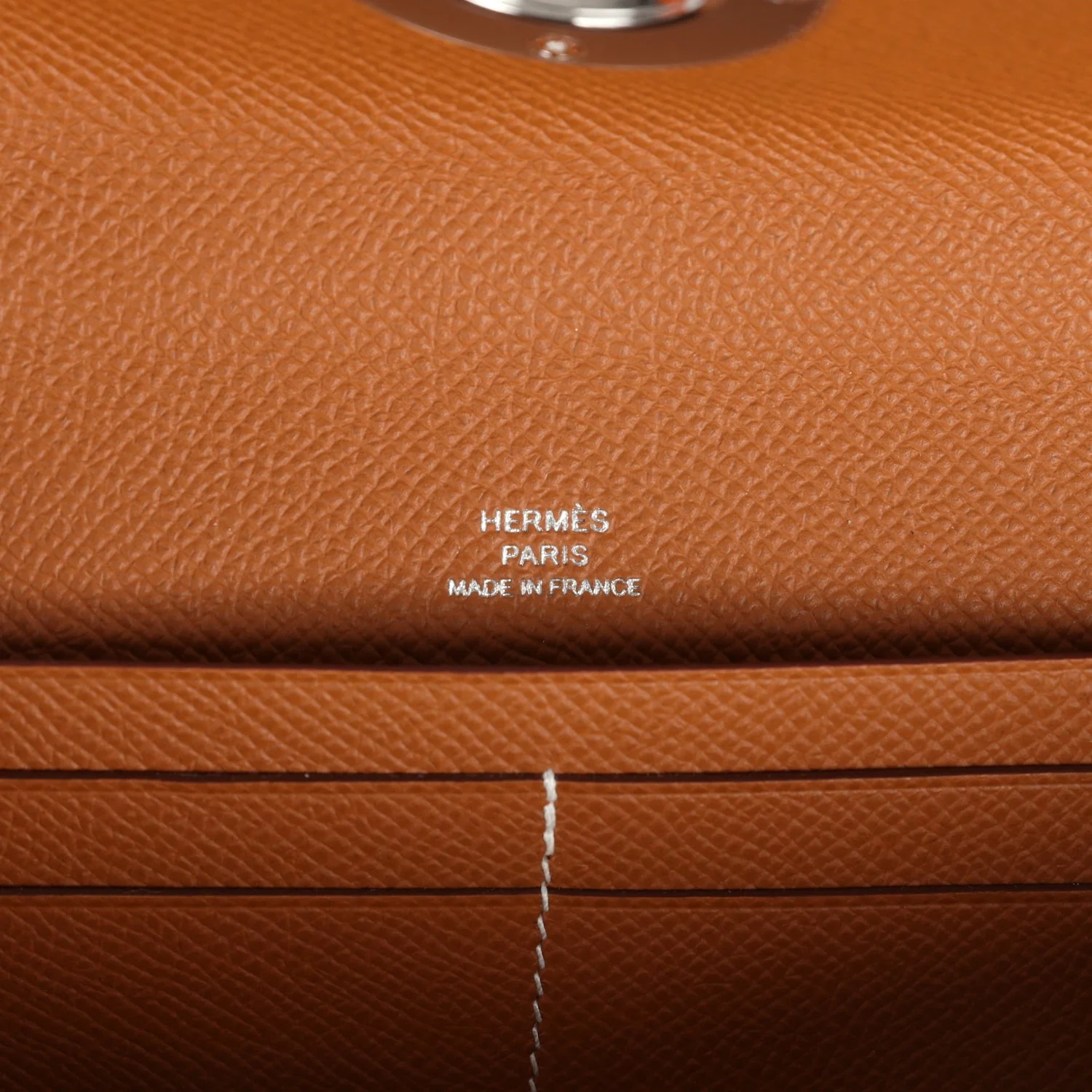 Hermes Maillon Chaine d' Ancre Wallet to Go Gold Epsom Palladium Hardware — фото 8