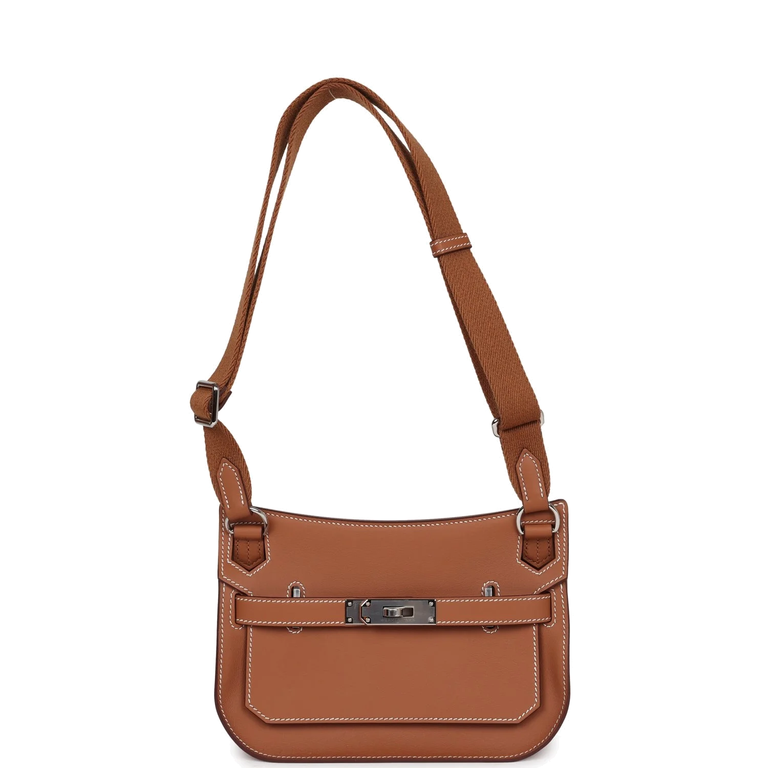 Hermes Jypsiere Mini Gold Swift Palladium Hardware — фото 7