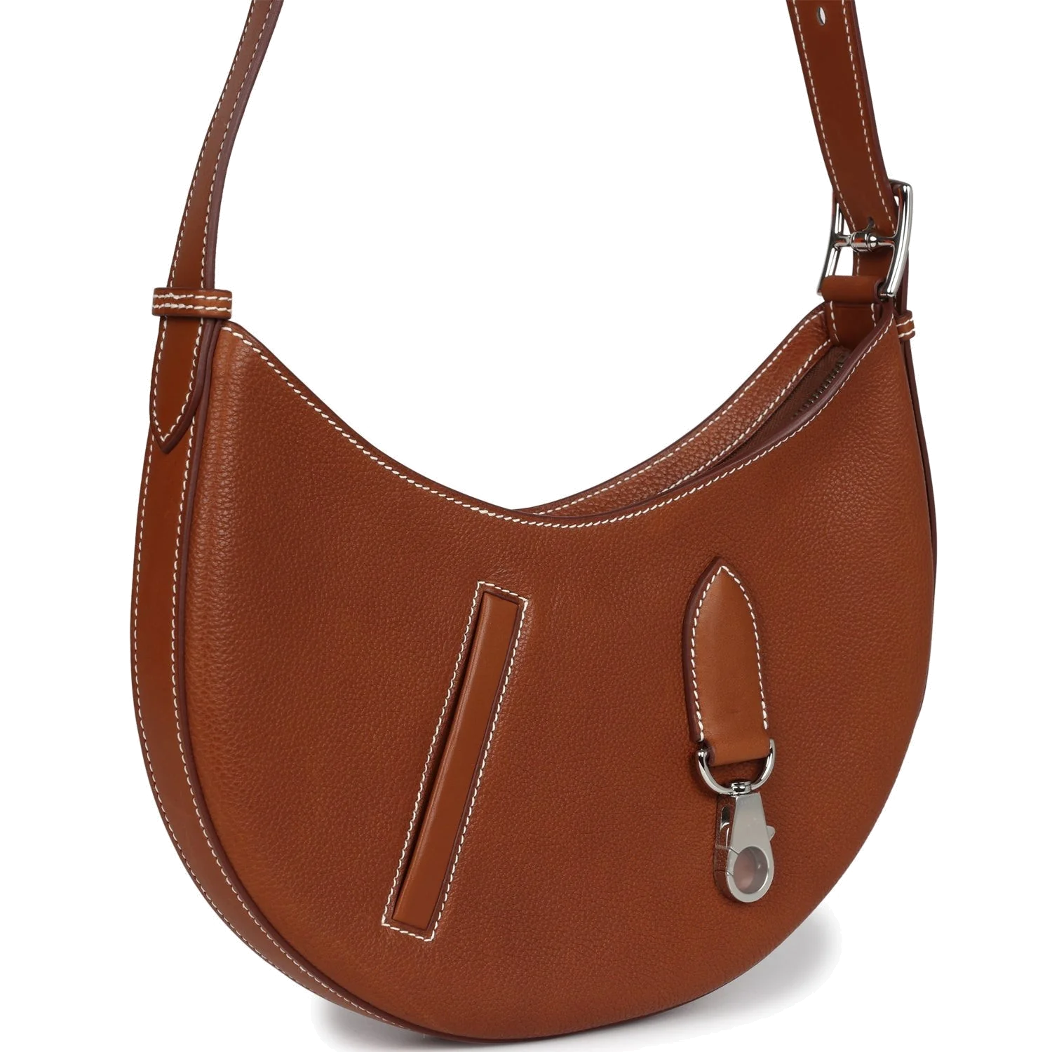 Hermes P'tit Arcon Bag Fauve Barenia Faubourg Palladium Hardware — фото 3