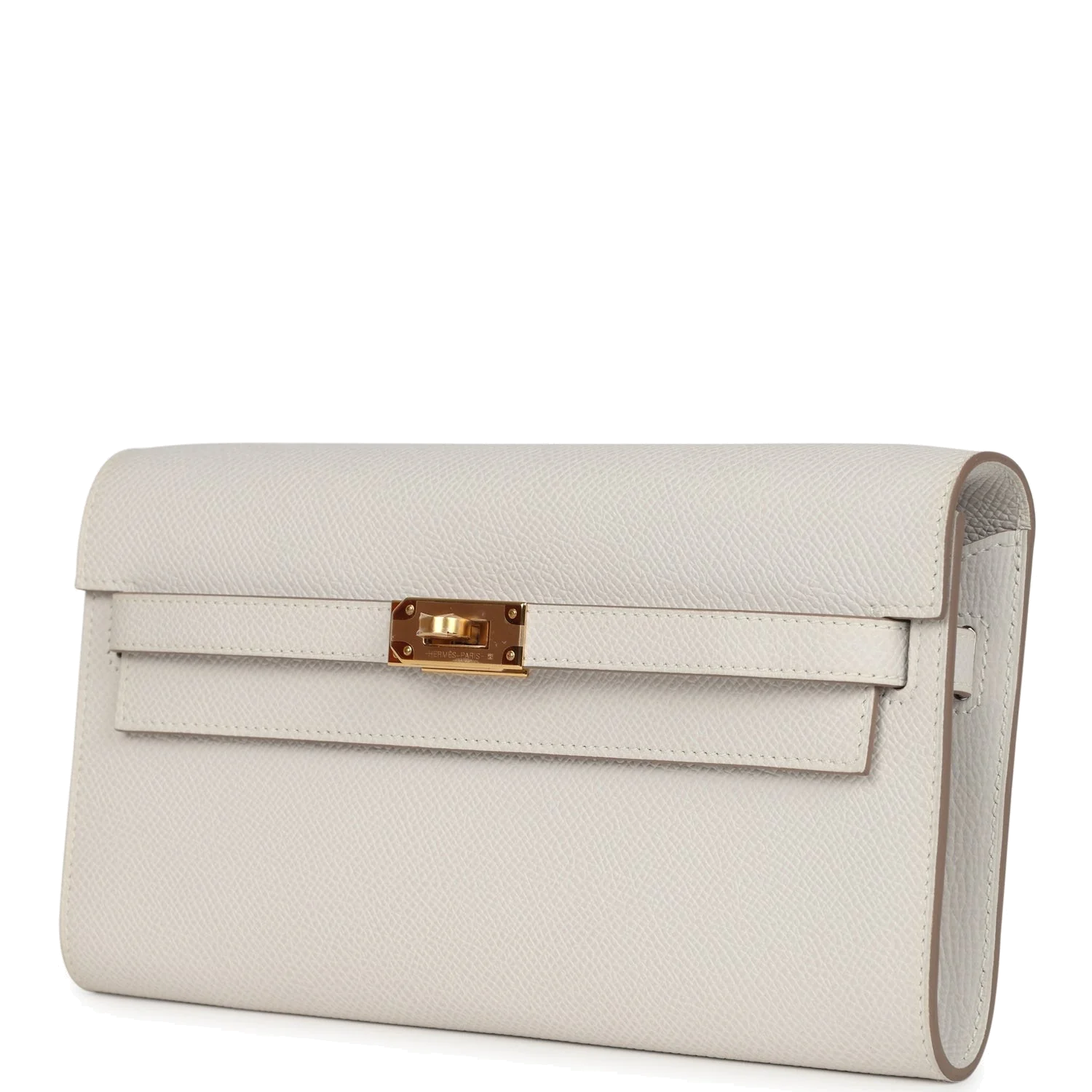 Hermes Kelly Wallet To Go Gris Pale Epsom Gold Hardware — фото 6