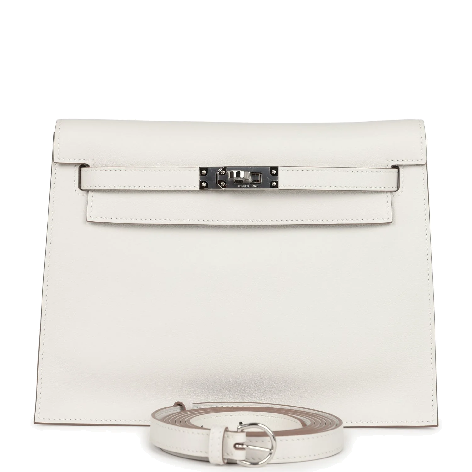 Hermes Kelly Danse Gris Pale Swift Palladium Hardware — фото 2