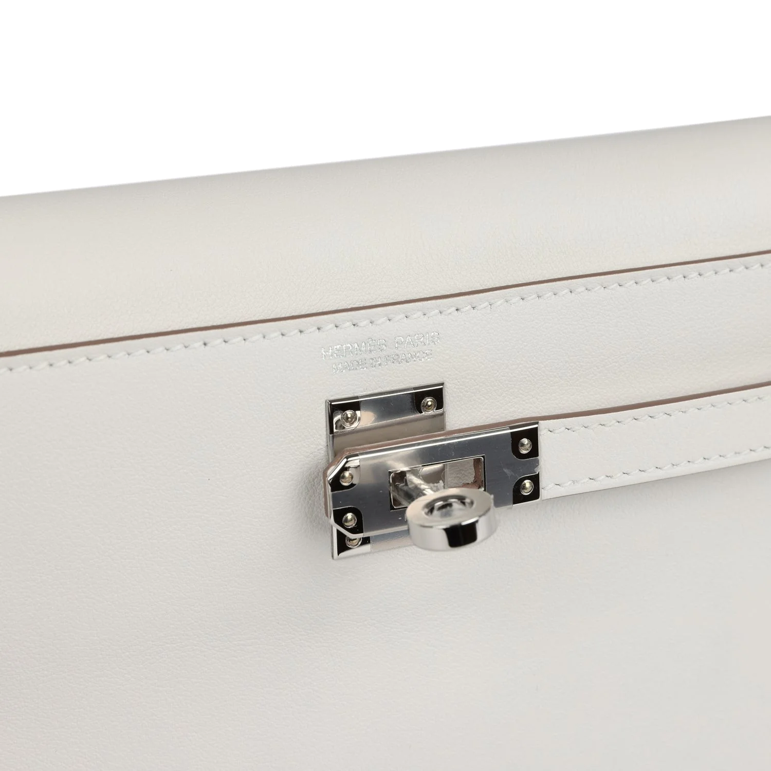 Hermes Kelly Danse Gris Pale Swift Palladium Hardware — фото 8