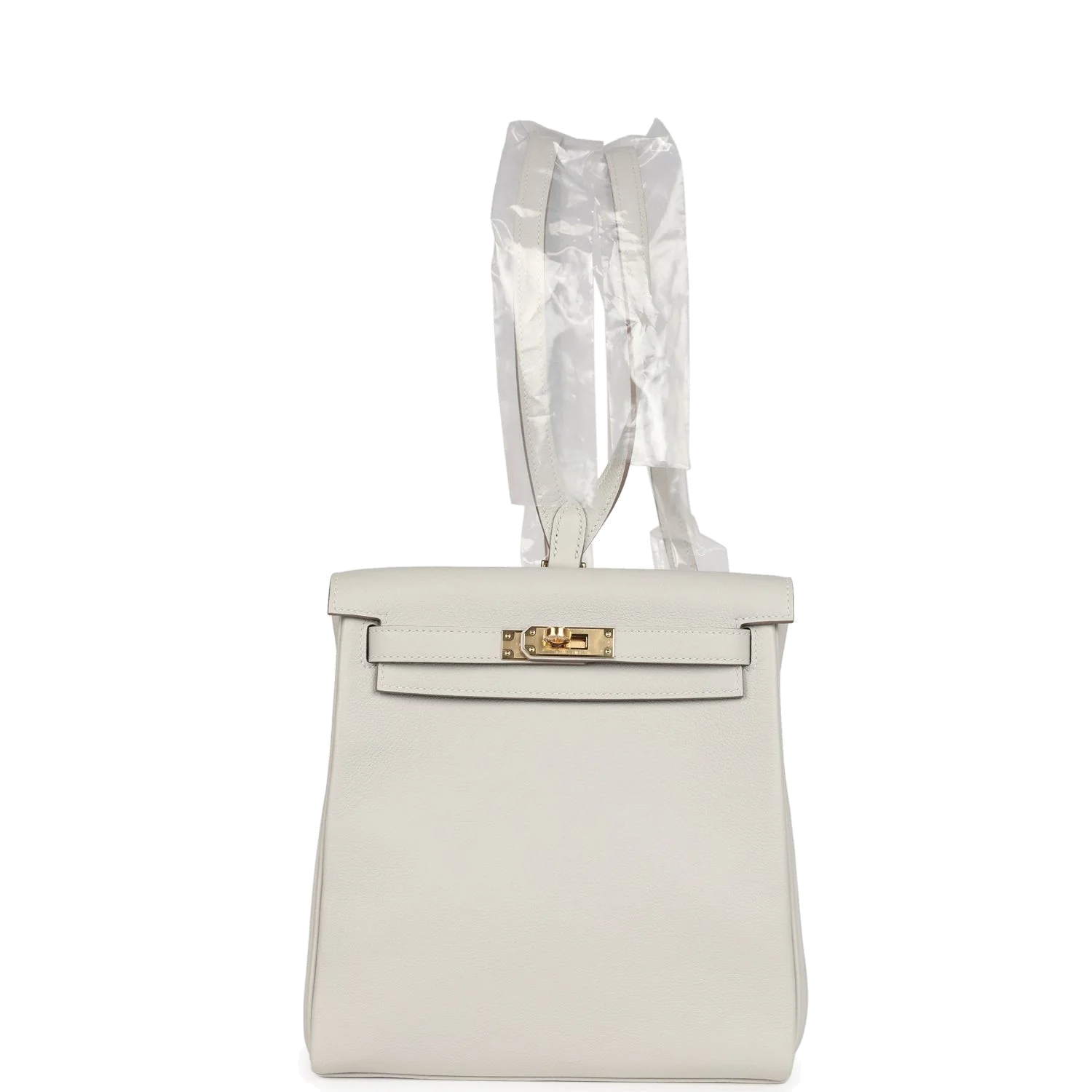 Hermes Kelly Ado II Backpack Gris Perle Evercolor Gold Hardware — фото 8