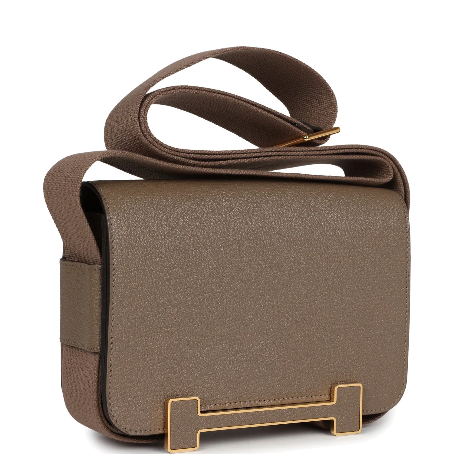 Hermes Geta Etoupe Chevre Gold Hardware — фото 3