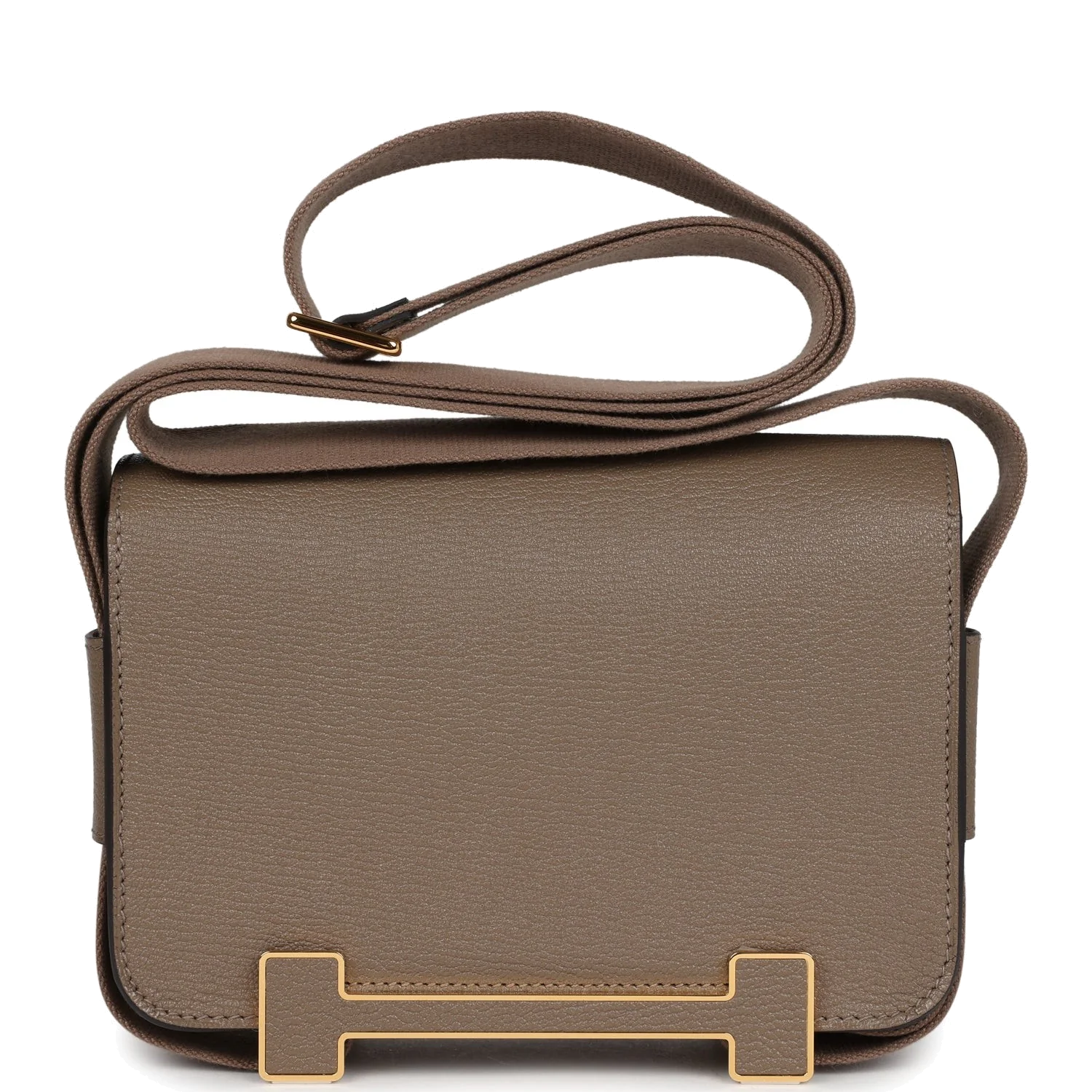 Hermes Geta Etoupe Chevre Gold Hardware — фото 5