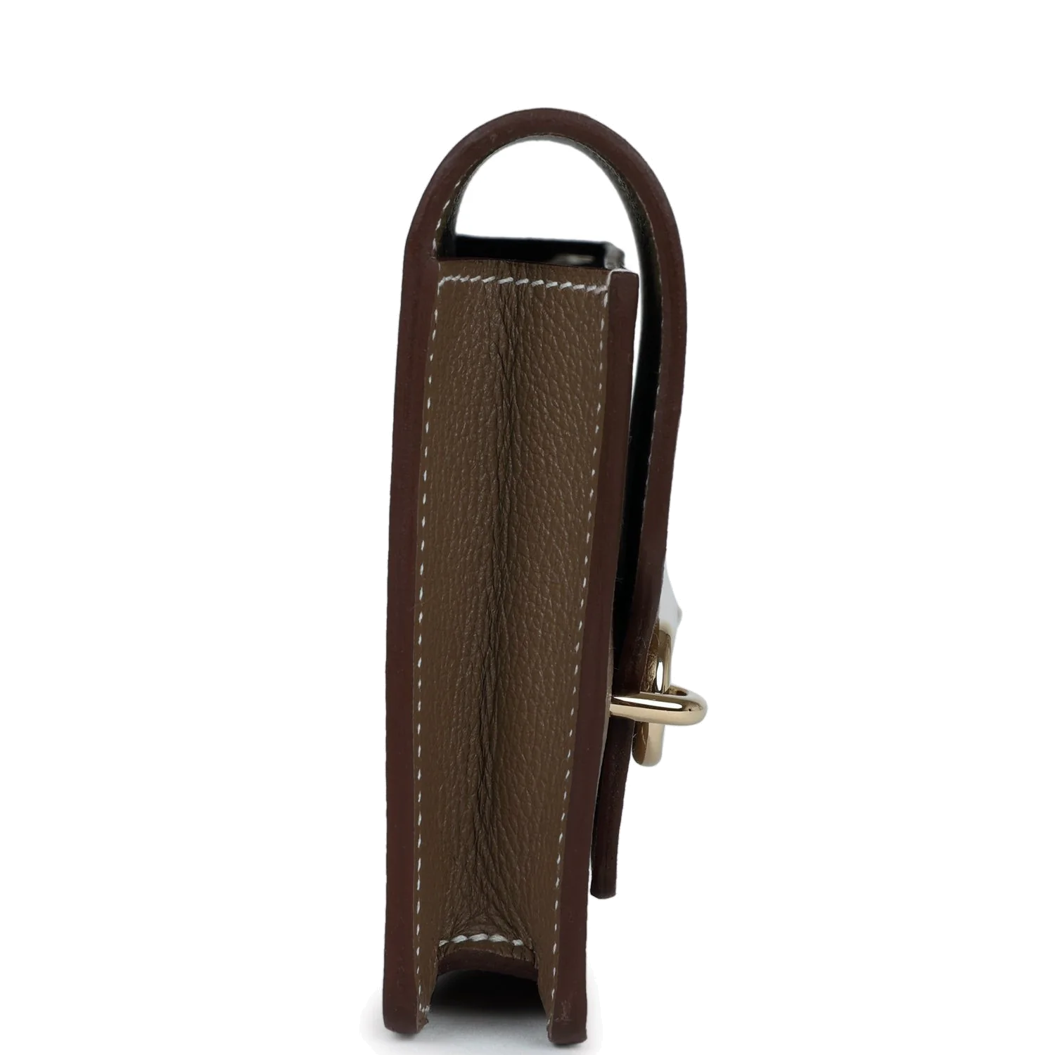 Hermes Roulis Slim Wallet Etoupe Evercolor Gold Hardware — фото 4