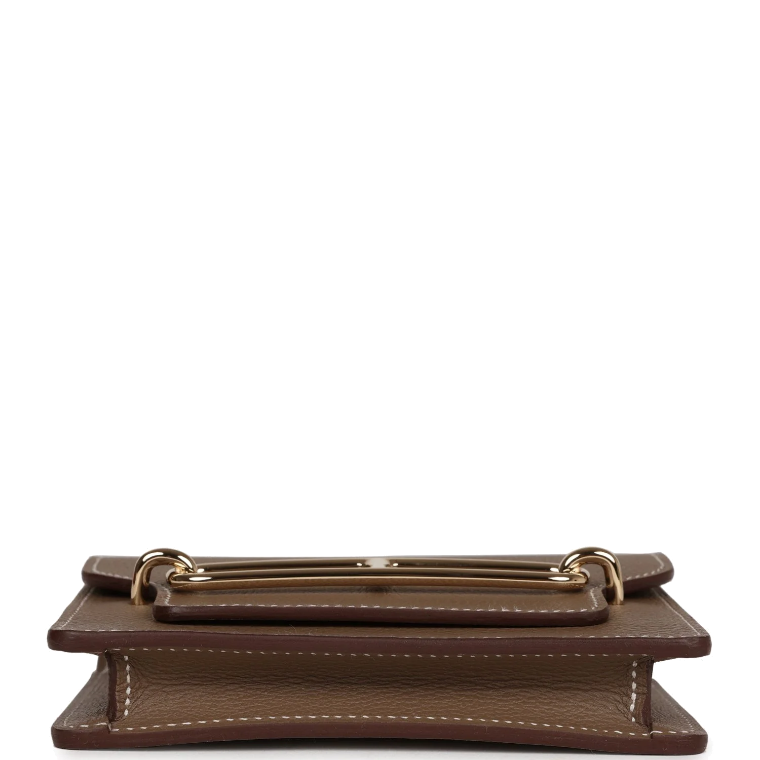 Hermes Roulis Slim Wallet Etoupe Evercolor Gold Hardware — фото 7