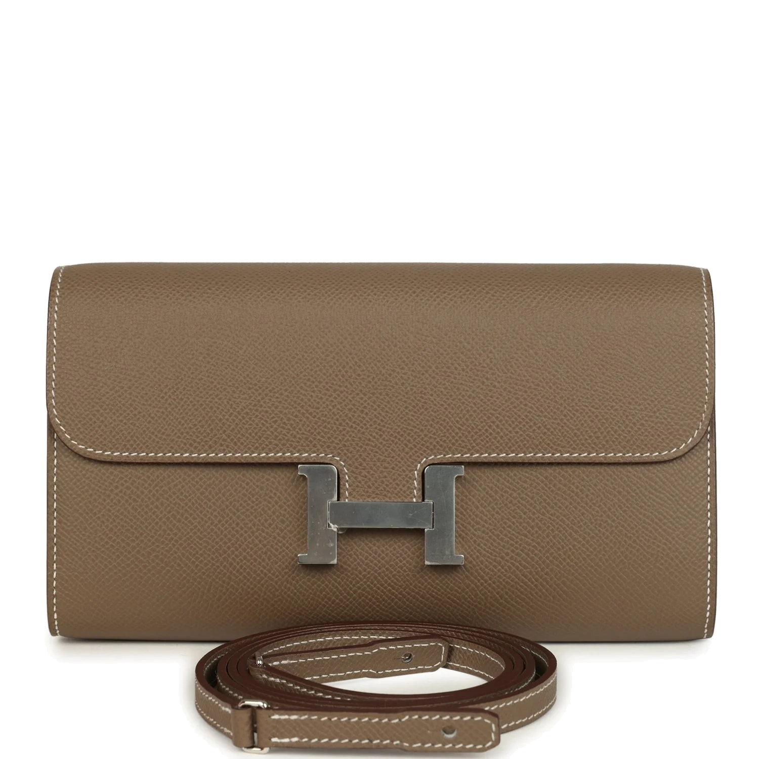 Hermes Constance Wallet To Go Etoupe Epsom Palladium Hardware