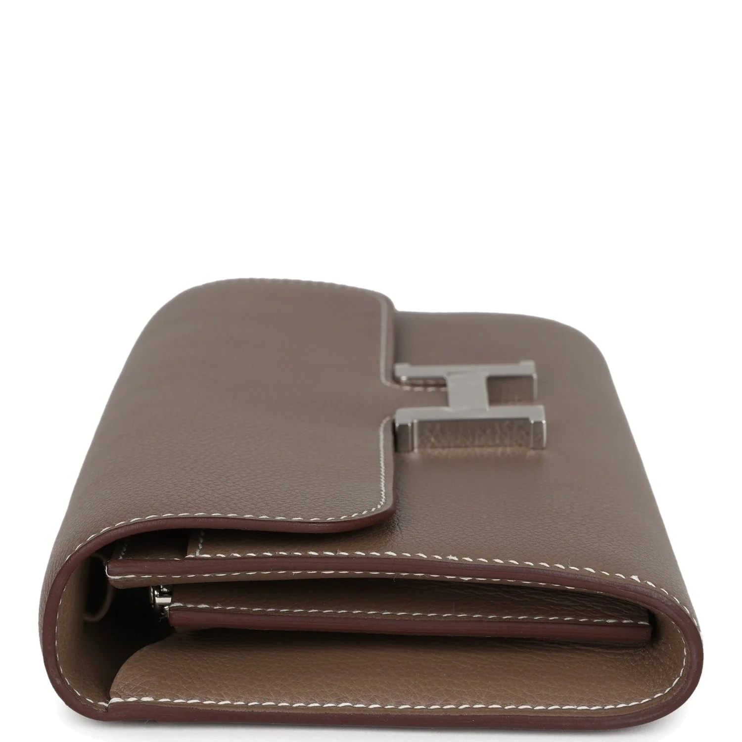 Hermes Constance Wallet To Go Etoupe Evercolor Palladium Hardware — фото 4