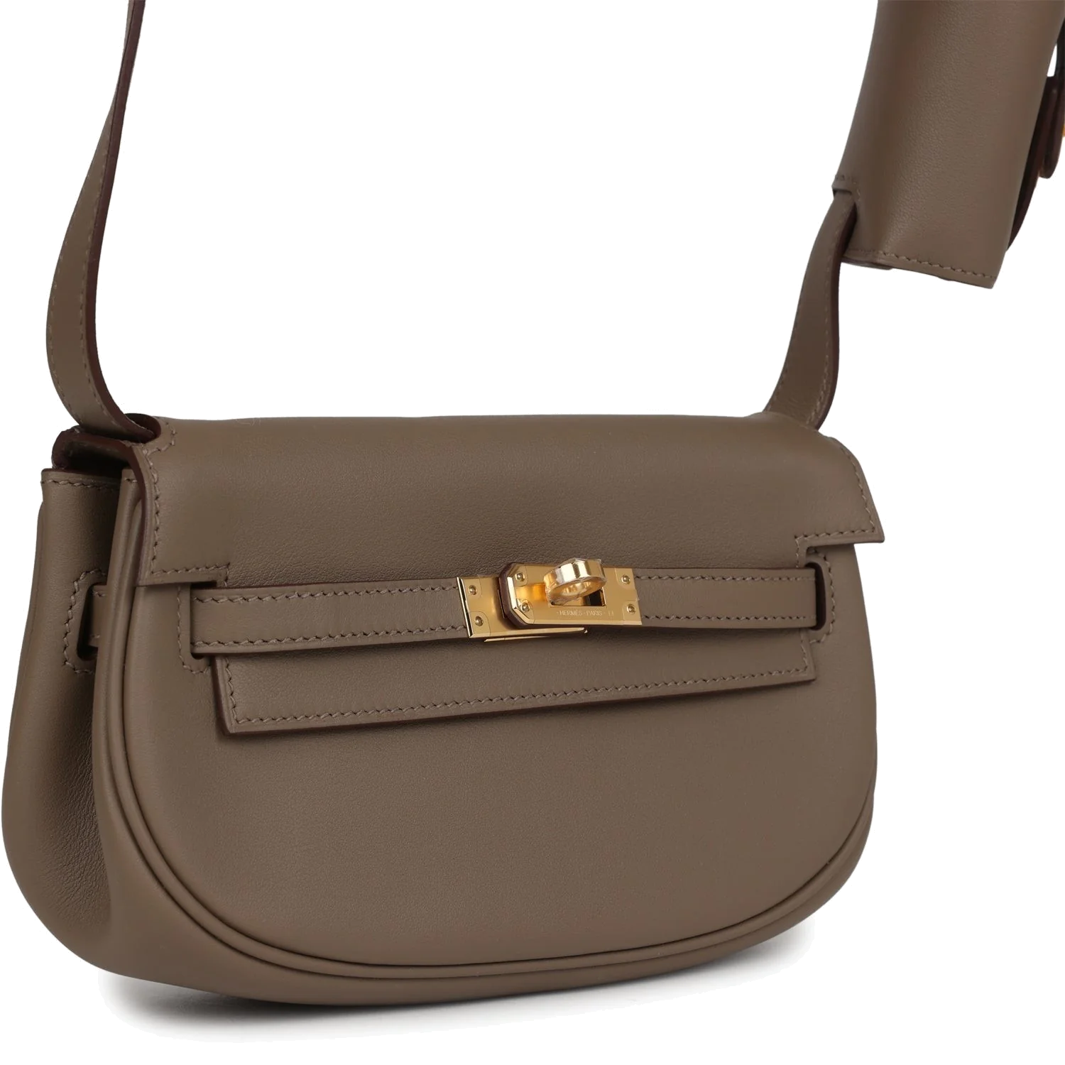 Hermes Kelly Moove Etoupe Swift Gold Hardware — фото 3