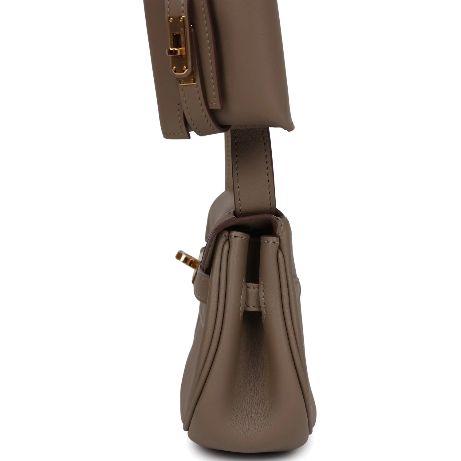 Hermes Kelly Moove Etoupe Swift Gold Hardware — фото 8