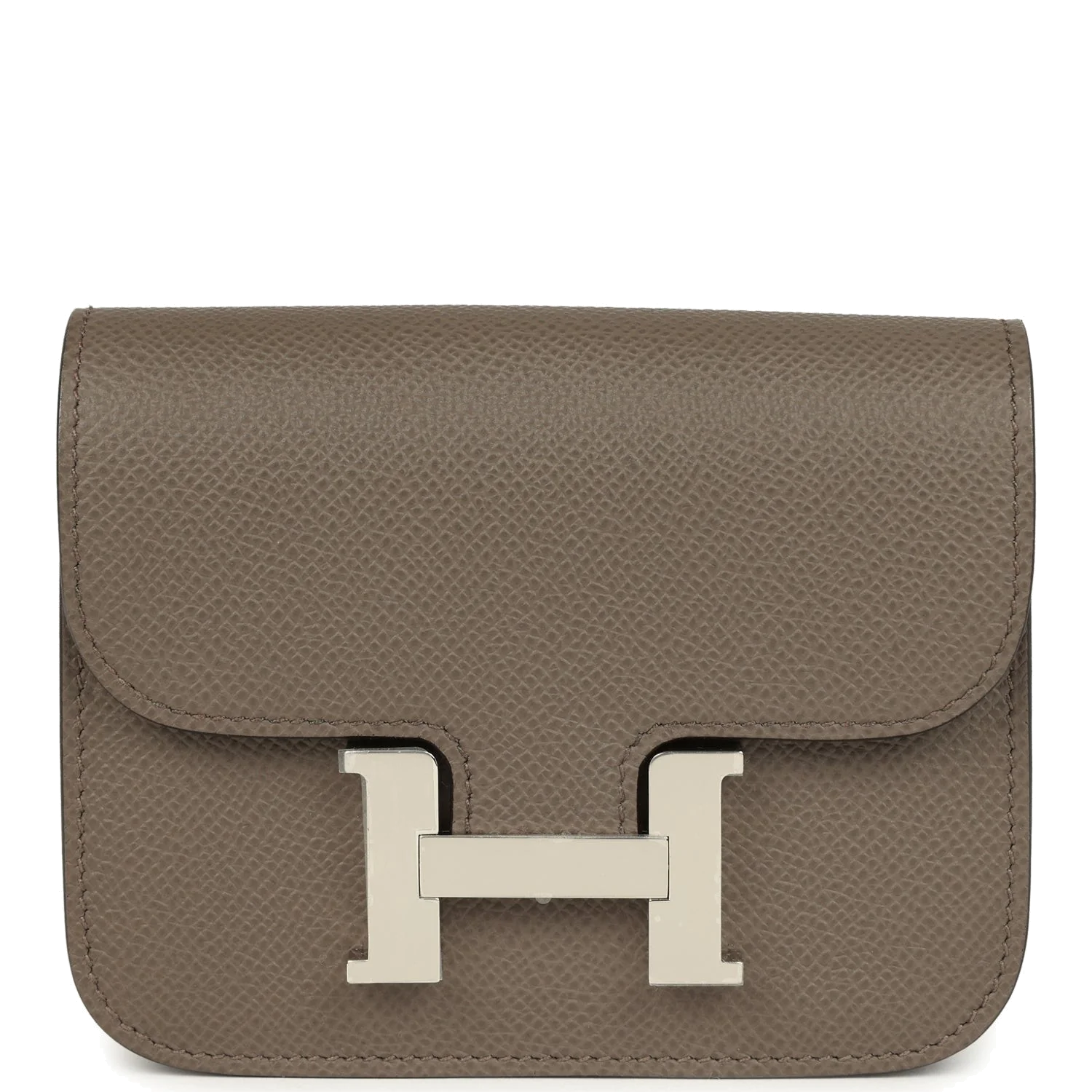 Hermes Constance Slim Wallet Etain Epsom Palladium Hardware — фото 2