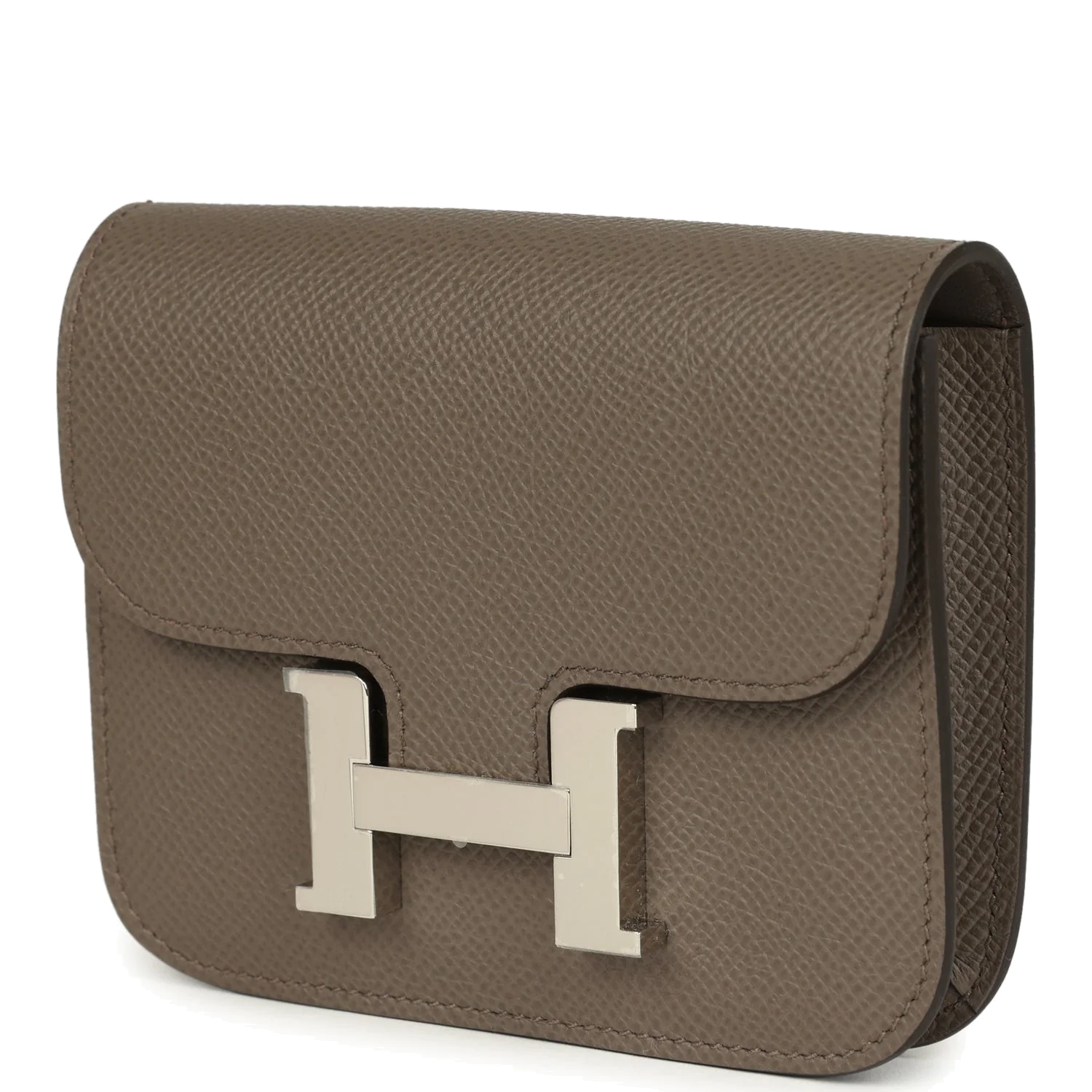 Hermes Constance Slim Wallet Etain Epsom Palladium Hardware — фото 6