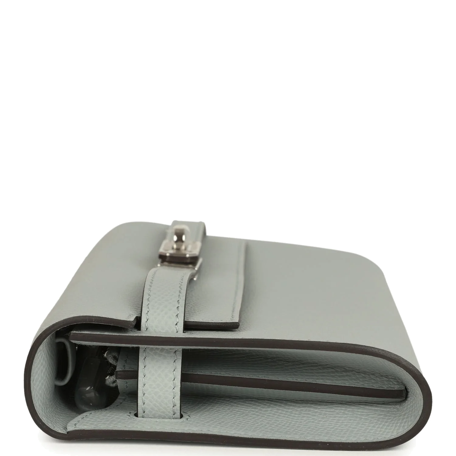 Hermes Kelly Wallet To Go Gris Pantin Epsom Palladium Hardware — фото 4