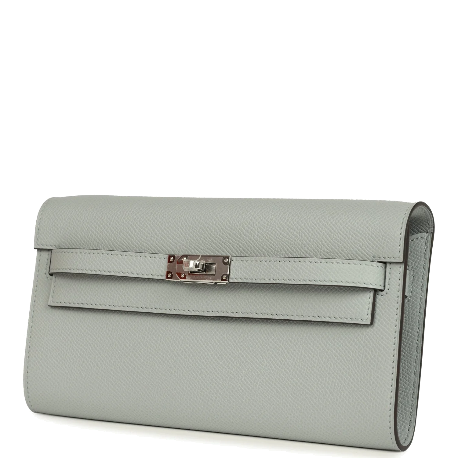 Hermes Kelly Wallet To Go Gris Pantin Epsom Palladium Hardware — фото 6