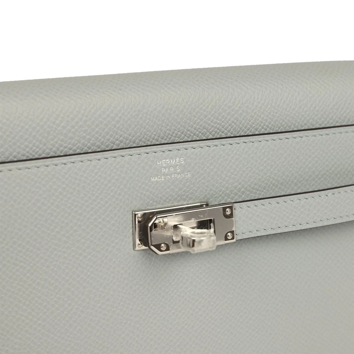Hermes Kelly Wallet To Go Gris Pantin Epsom Palladium Hardware — фото 8
