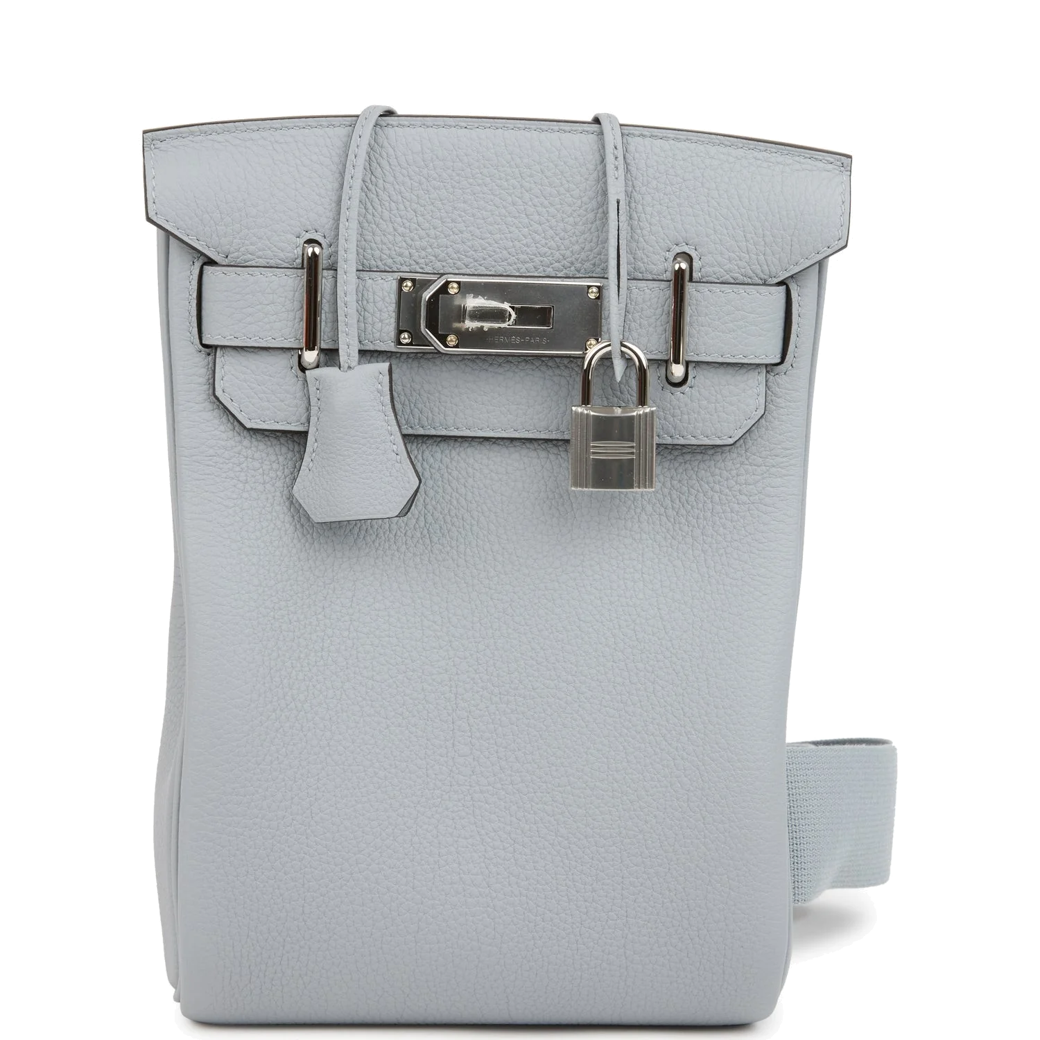 Hermes HAC A Dos PM Backpack Gris Pantin Togo Palladium Hardware — фото 2