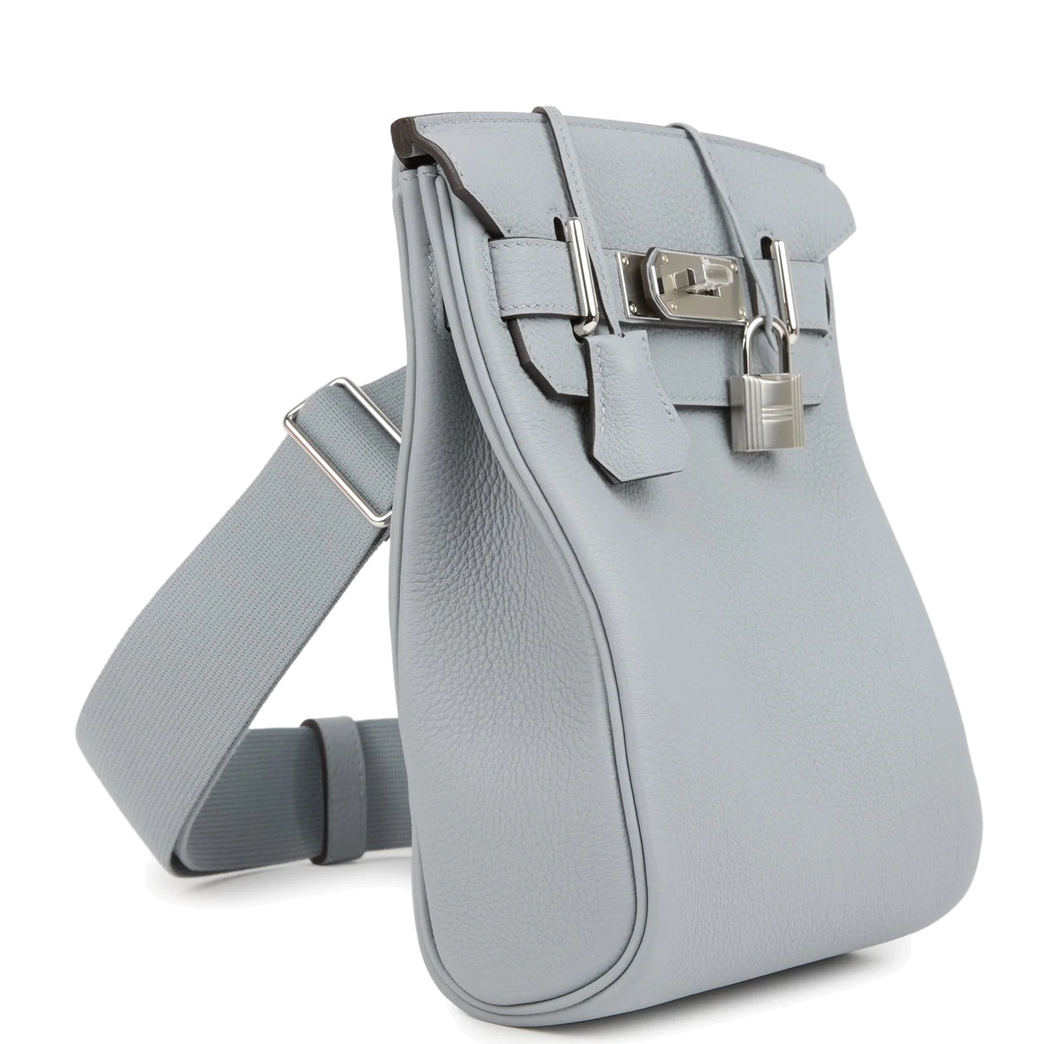 Hermes HAC A Dos PM Backpack Gris Pantin Togo Palladium Hardware — фото 3