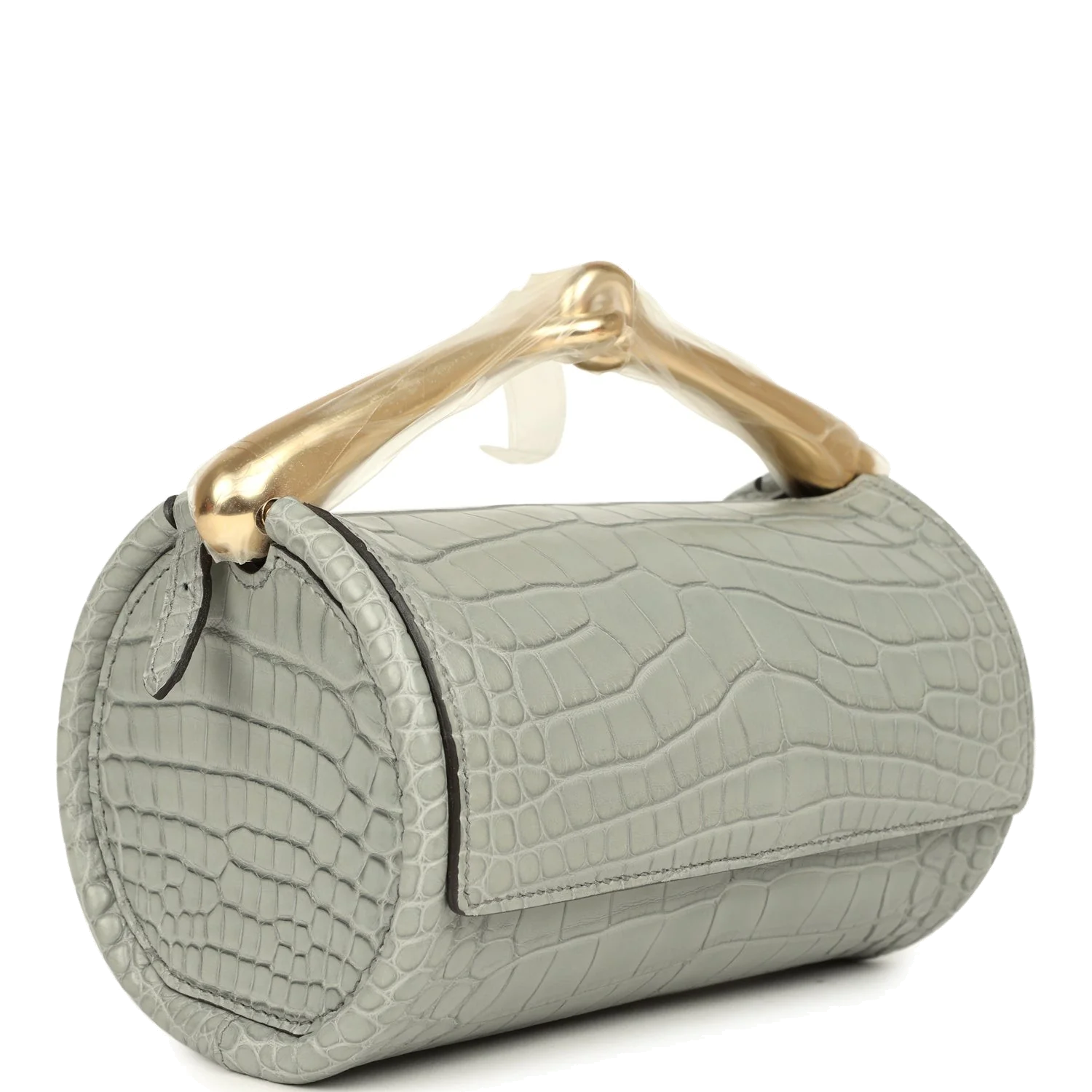 Hermes Maximors II Bag Gris Ciment Matte Alligator Permabrass Hardware — фото 3