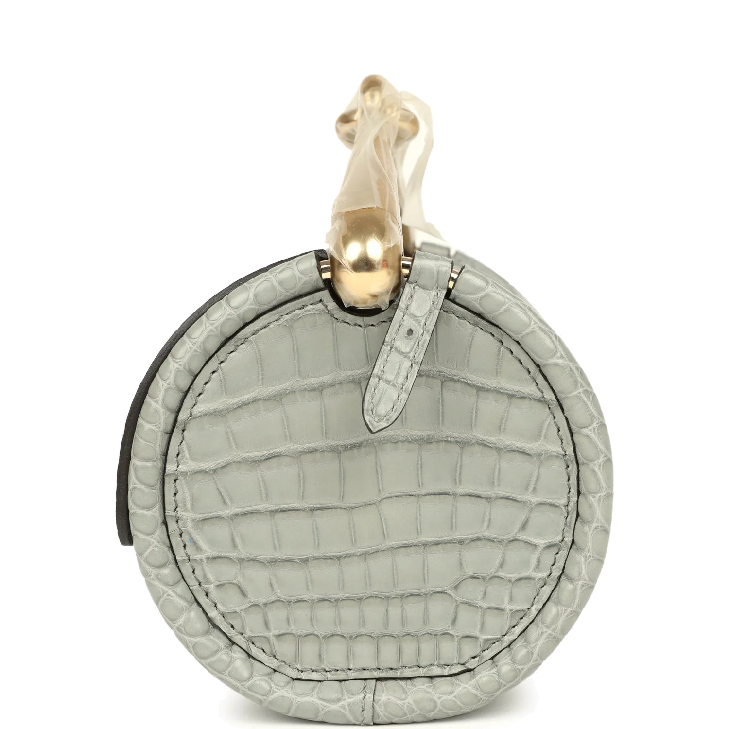 Hermes Maximors II Bag Gris Ciment Matte Alligator Permabrass Hardware — фото 4