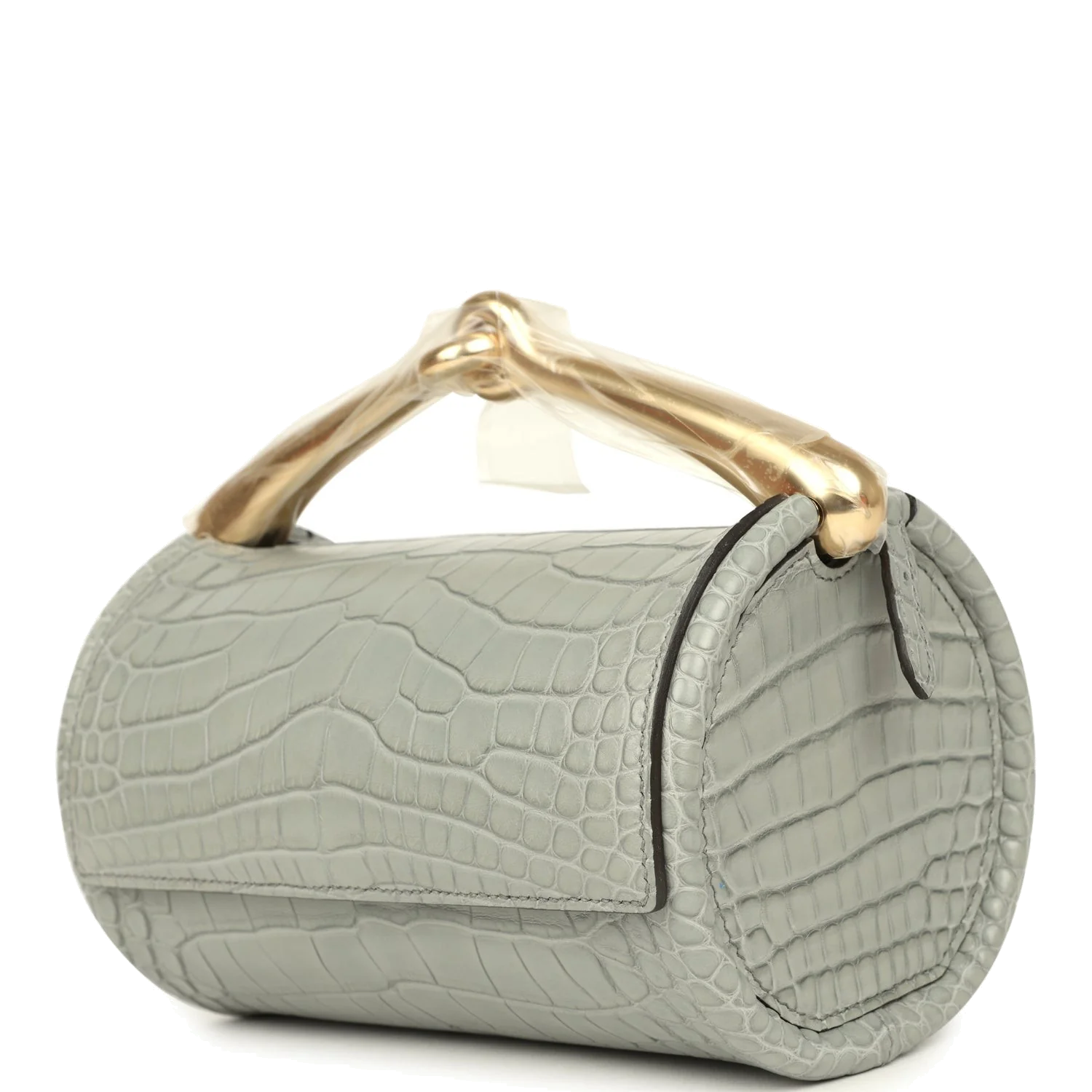 Hermes Maximors II Bag Gris Ciment Matte Alligator Permabrass Hardware — фото 6