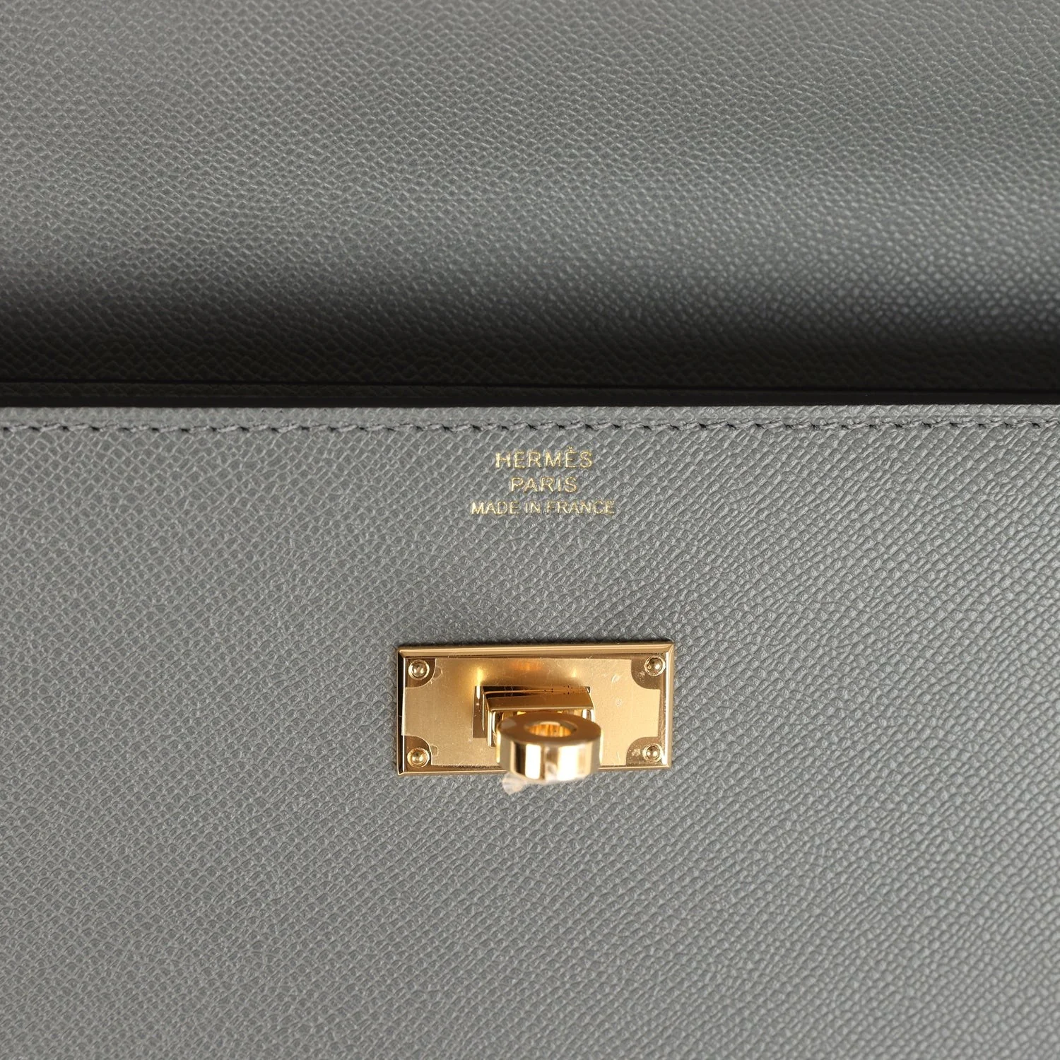 Hermes Kelly Pocket Long Wallet Gris Meyer Madame Gold Hardware — фото 8