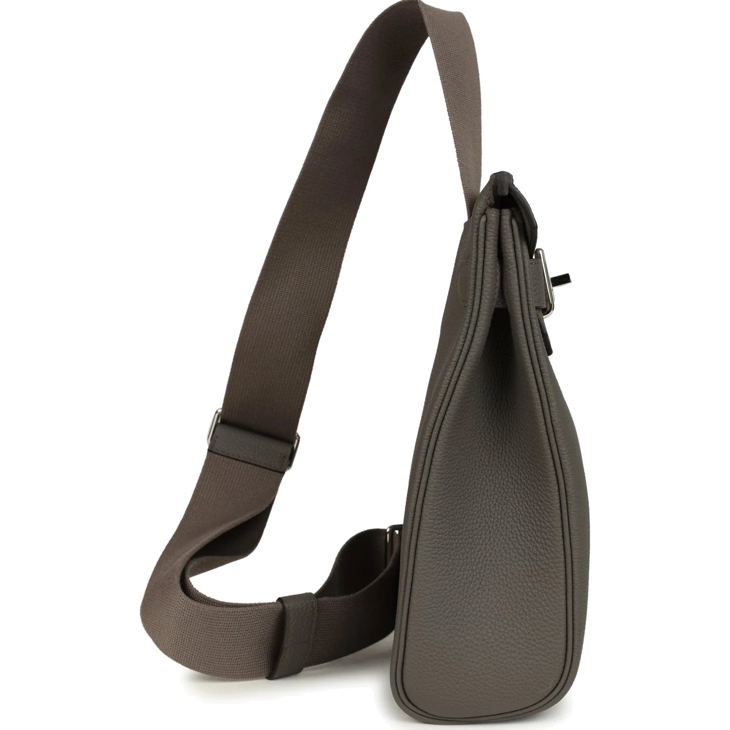 Hermes HAC A Dos PM Backpack Etain Togo Palladium Hardware — фото 4