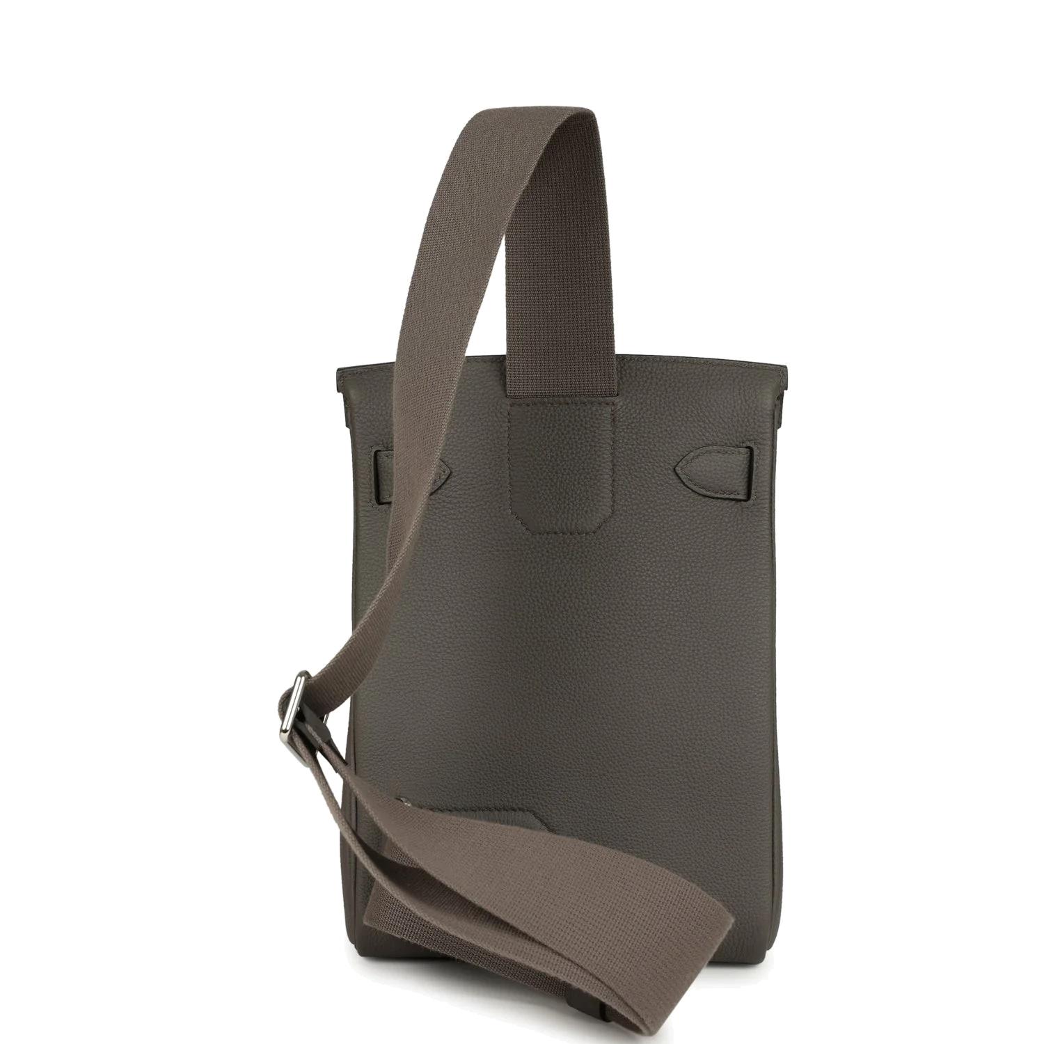 Hermes HAC A Dos PM Backpack Etain Togo Palladium Hardware — фото 5