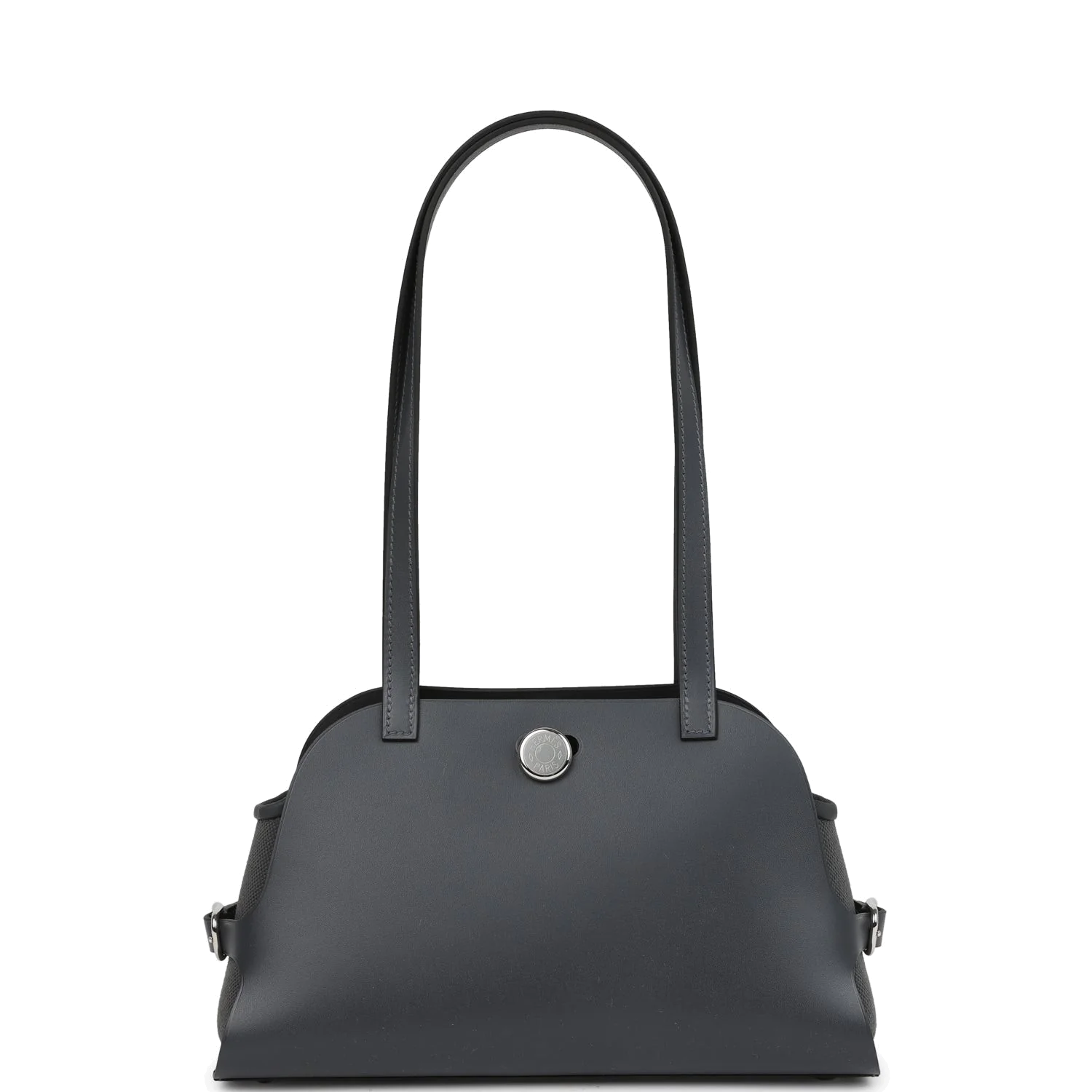 Hermes Tablier Sellier Ardoise Vache Hunter, Swift and Toile Militaire Palladium Hardware