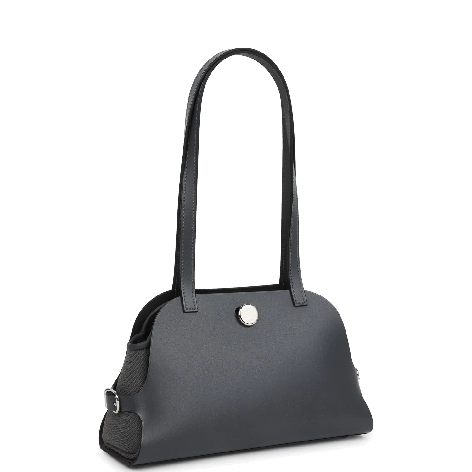 Hermes Tablier Sellier Ardoise Vache Hunter, Swift and Toile Militaire Palladium Hardware — фото 3