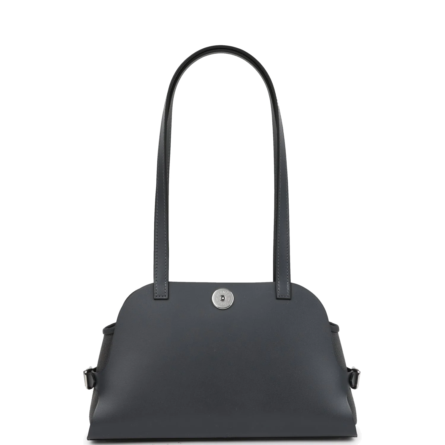 Hermes Tablier Sellier Ardoise Vache Hunter, Swift and Toile Militaire Palladium Hardware — фото 5