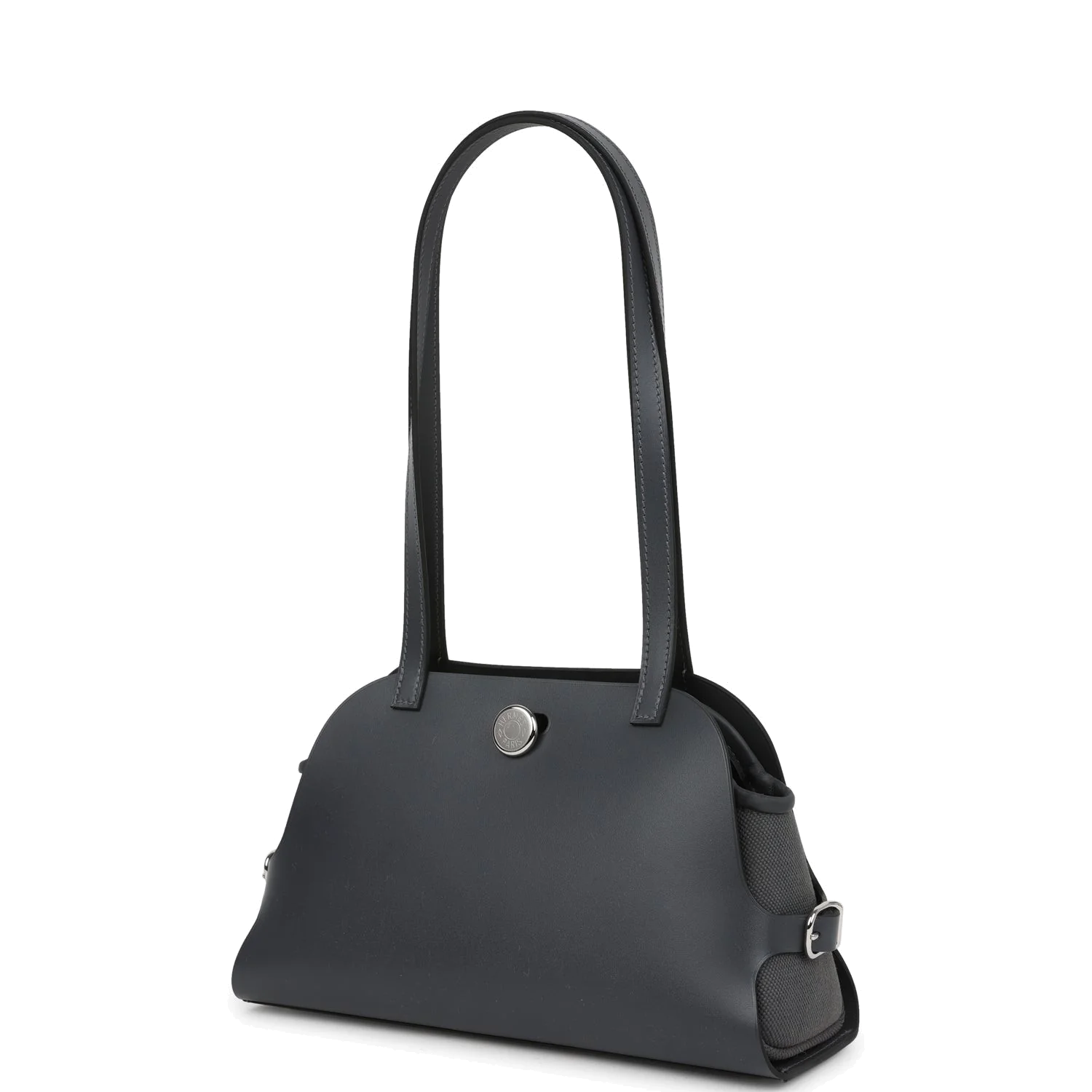 Hermes Tablier Sellier Ardoise Vache Hunter, Swift and Toile Militaire Palladium Hardware — фото 6