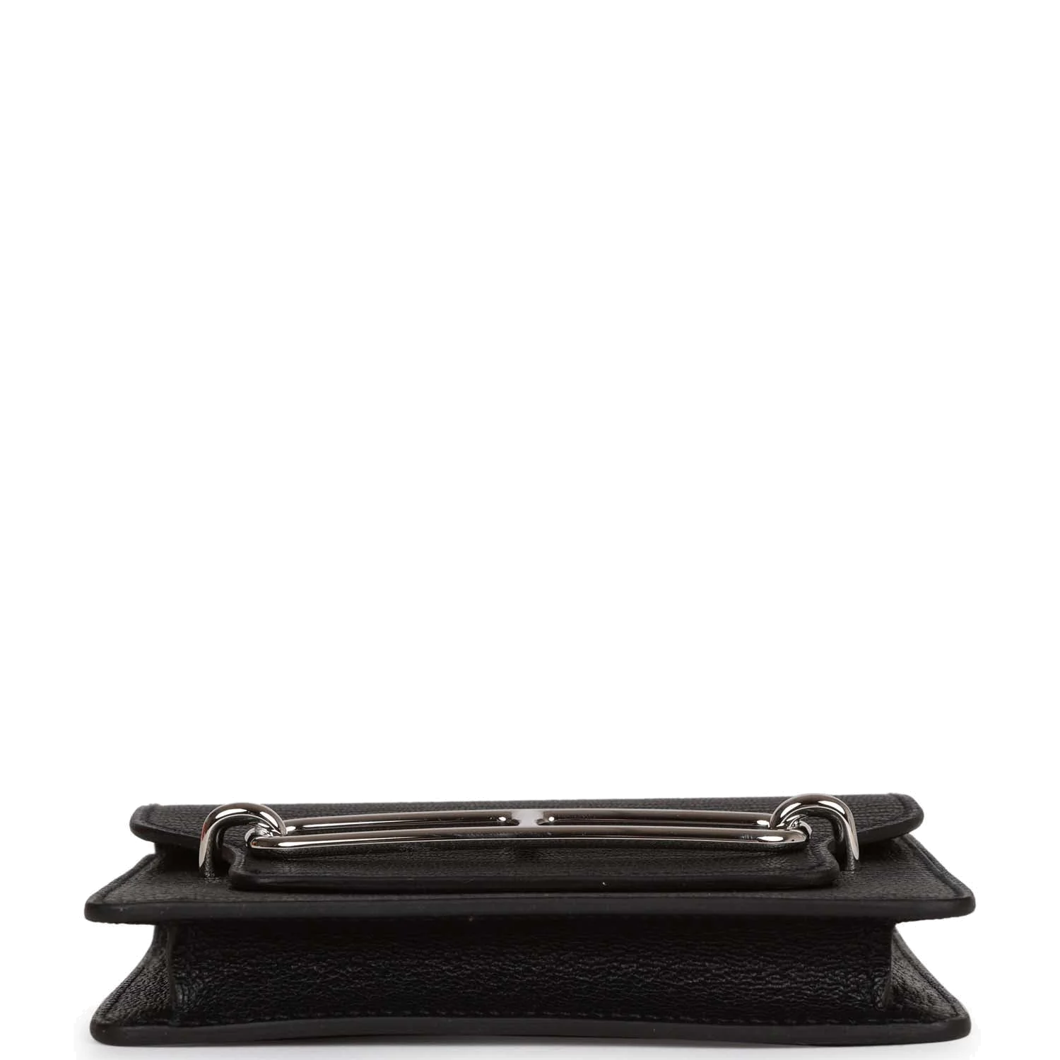 Hermes Roulis Slim Wallet Black Chevre Mysore Palladium Hardware — фото 7