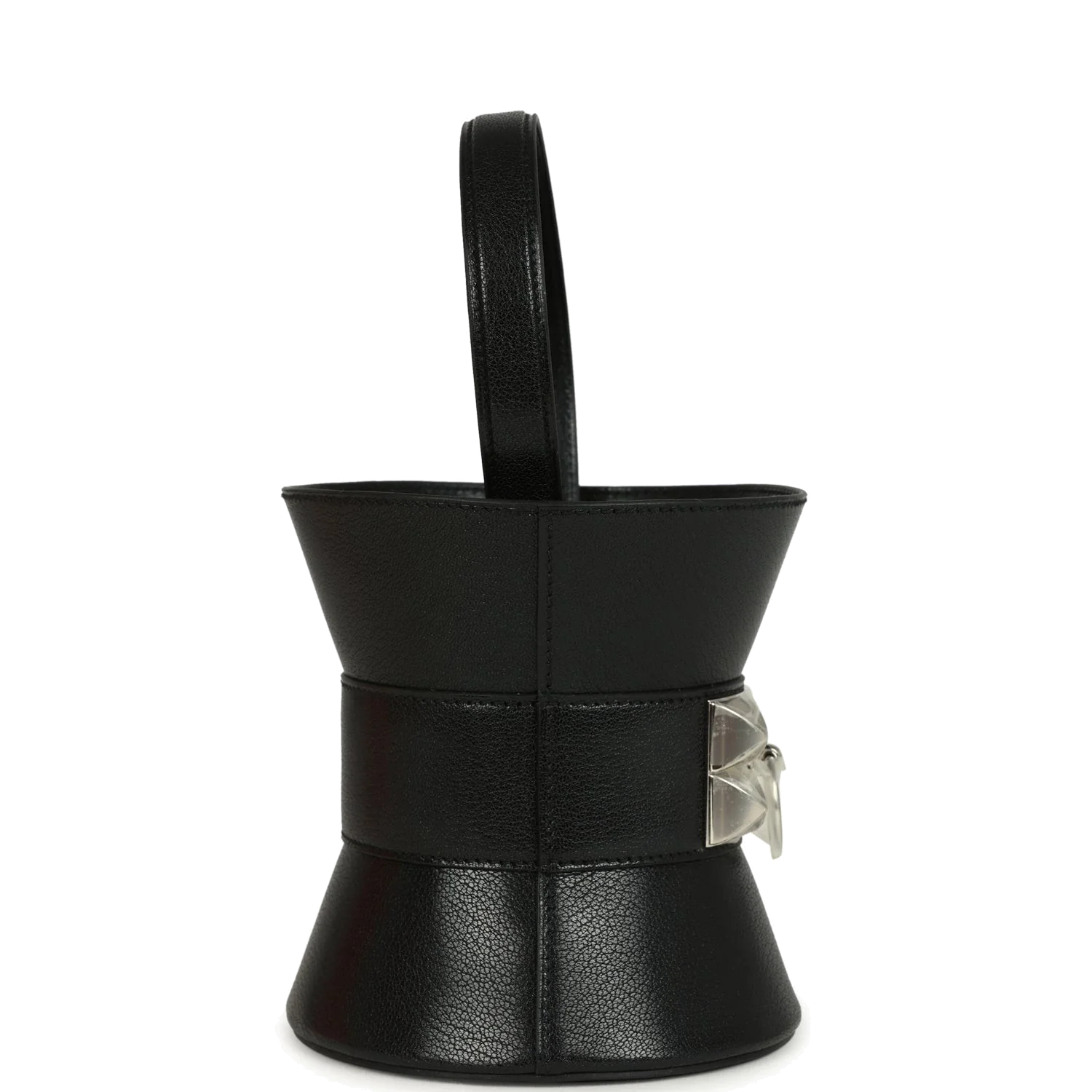 Hermes Mini Medor Bag Black Chevre Chamkila Palladium Hardware — фото 4