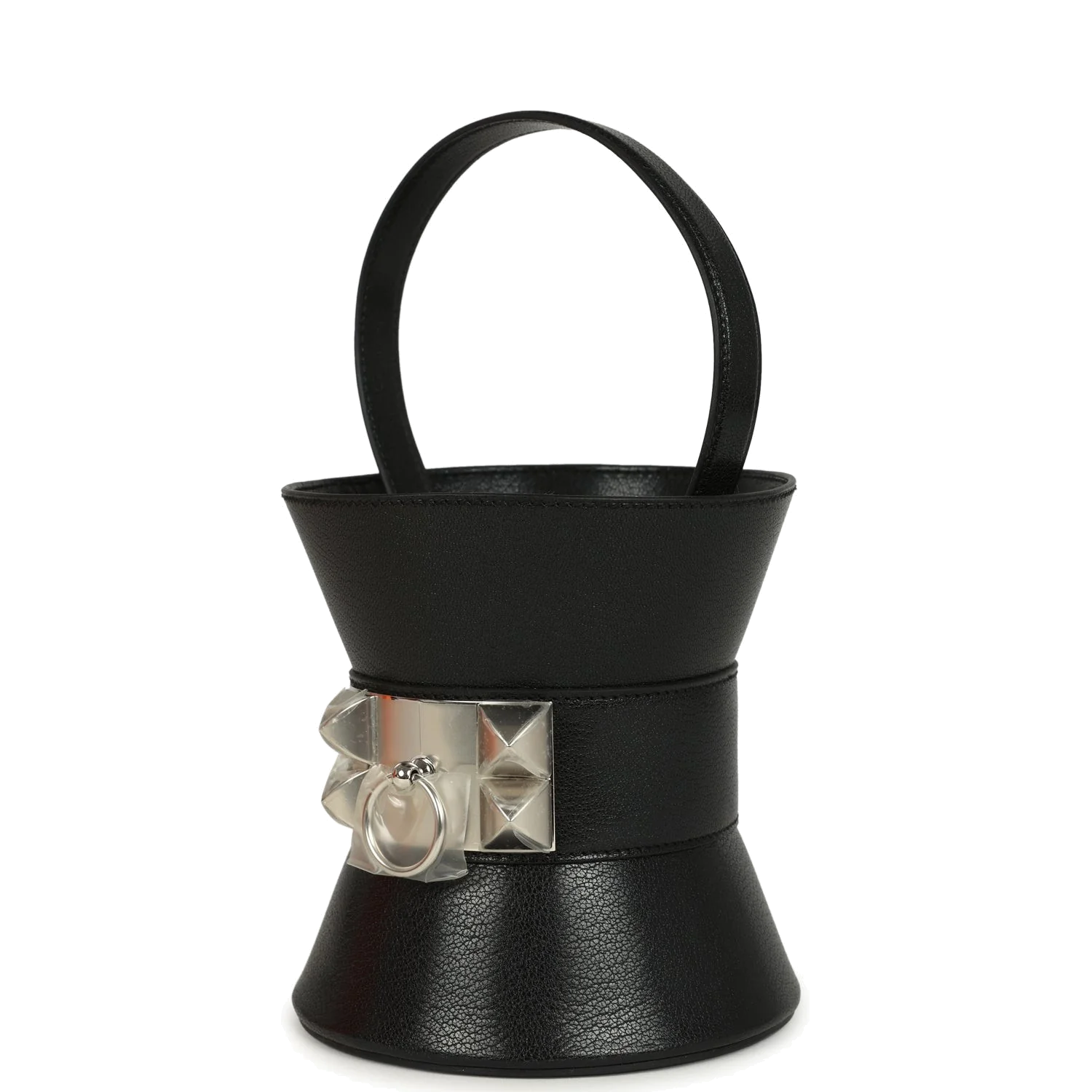 Hermes Mini Medor Bag Black Chevre Chamkila Palladium Hardware — фото 6