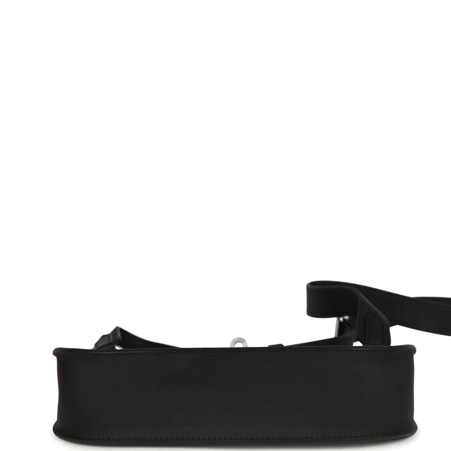 Hermes Mini Jypsiere Black and Ecru Toile H Black Swift Palladium Hardware — фото 7