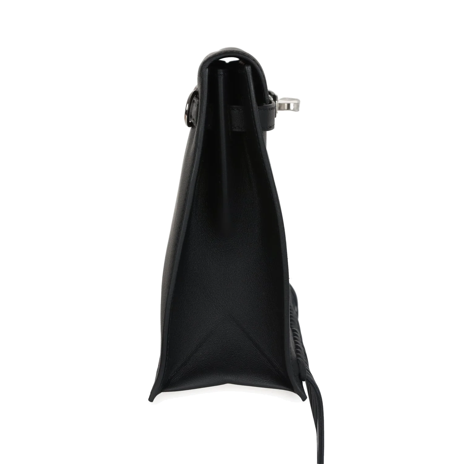 Hermes Kelly Danse Anate Black Swift Palladium Hardware — фото 4