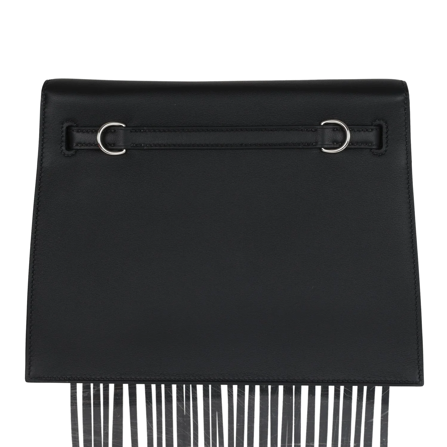 Hermes Kelly Danse Anate Black Swift Palladium Hardware — фото 5