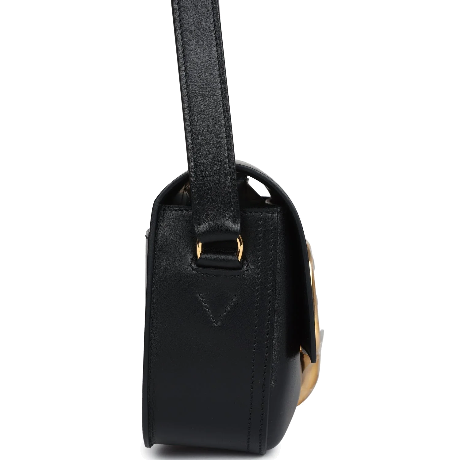 Hermes Della Cavalleria Elan Black Tadelakt Gold Hardware — фото 4