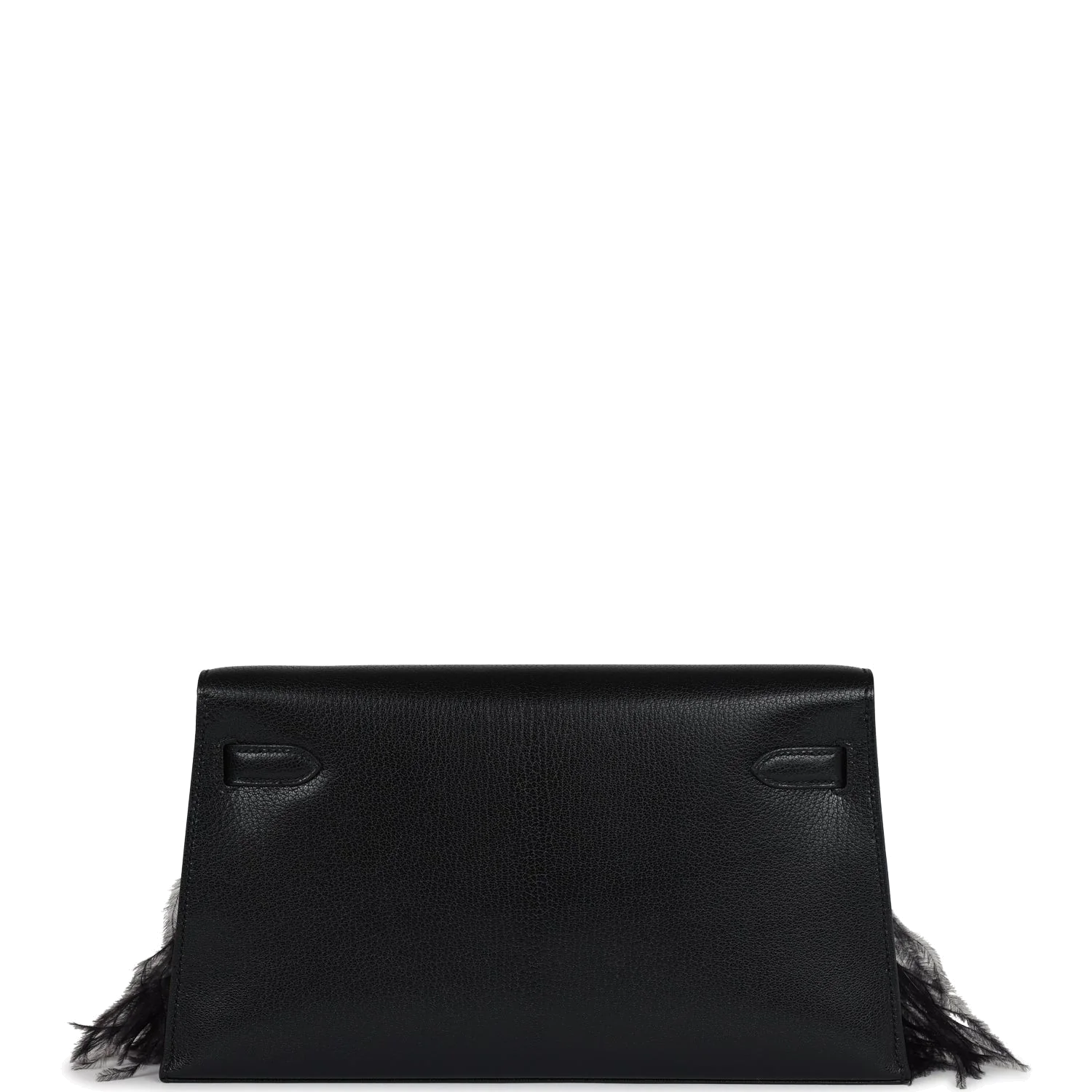 Hermes Kelly Elan Foile Chevre Chamkila and Ostrich Feather Palladium Hardware — фото 5