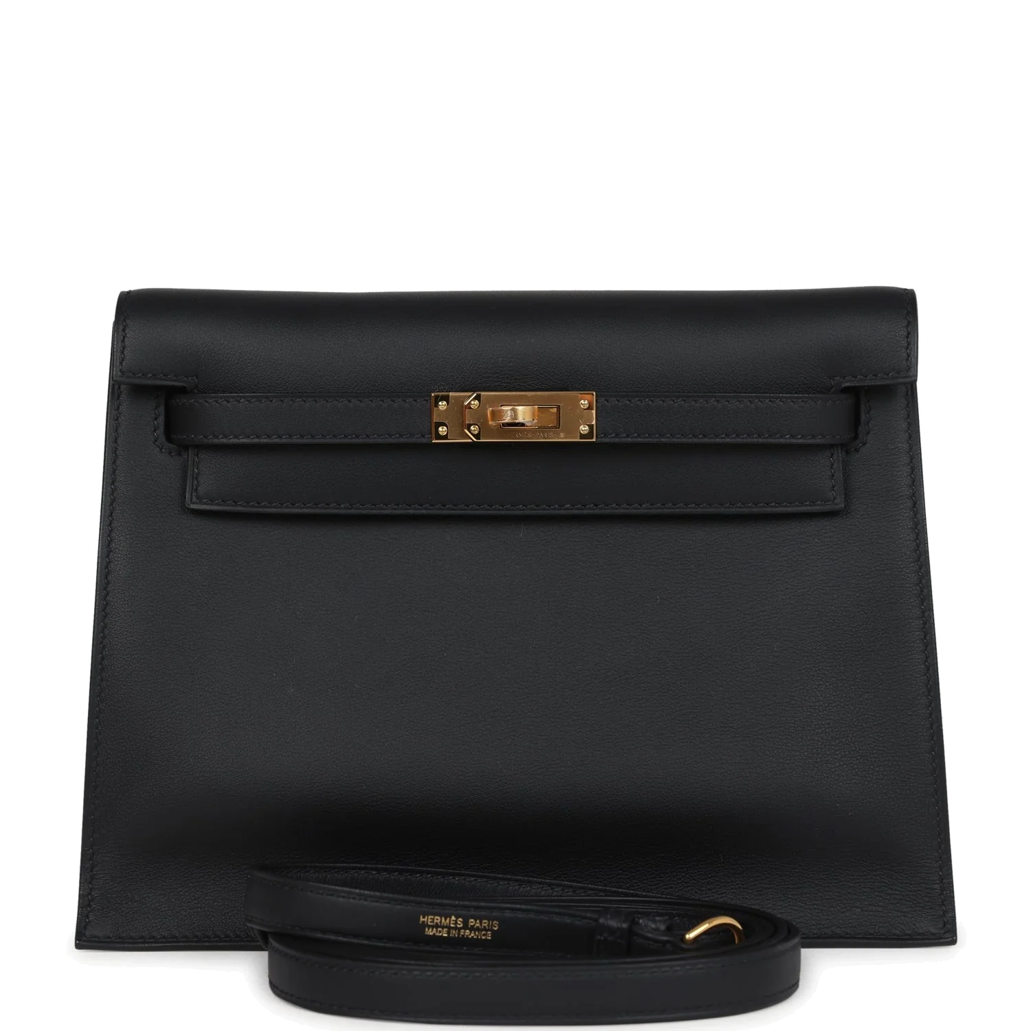 Hermes Kelly Danse Black Swift Gold Hardware — фото 2