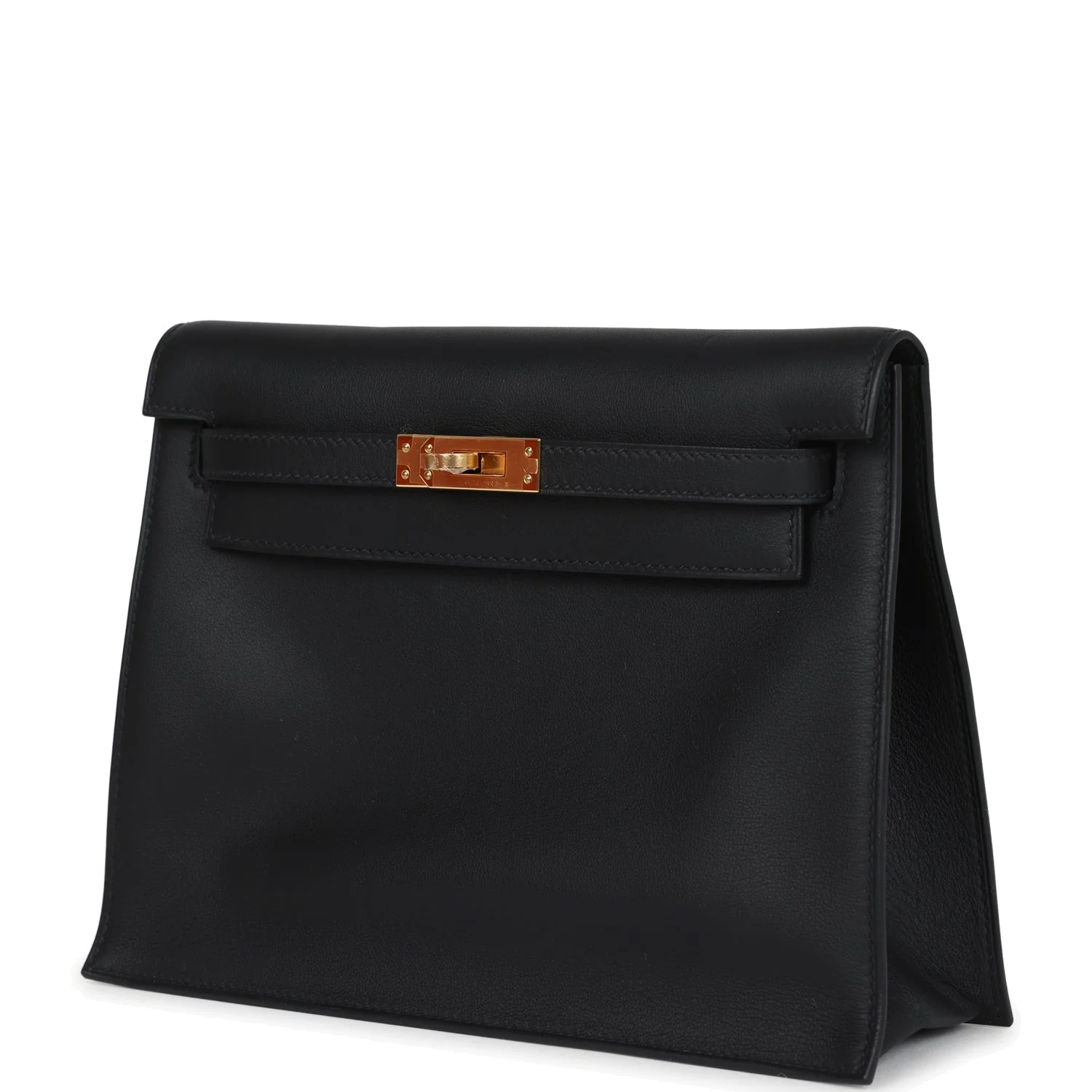 Hermes Kelly Danse Black Swift Gold Hardware — фото 6