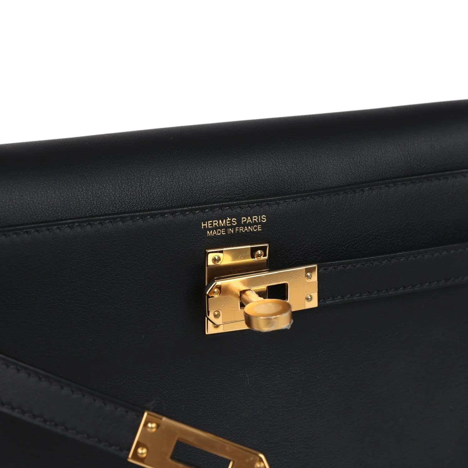 Hermes Kelly Danse Black Swift Gold Hardware — фото 8