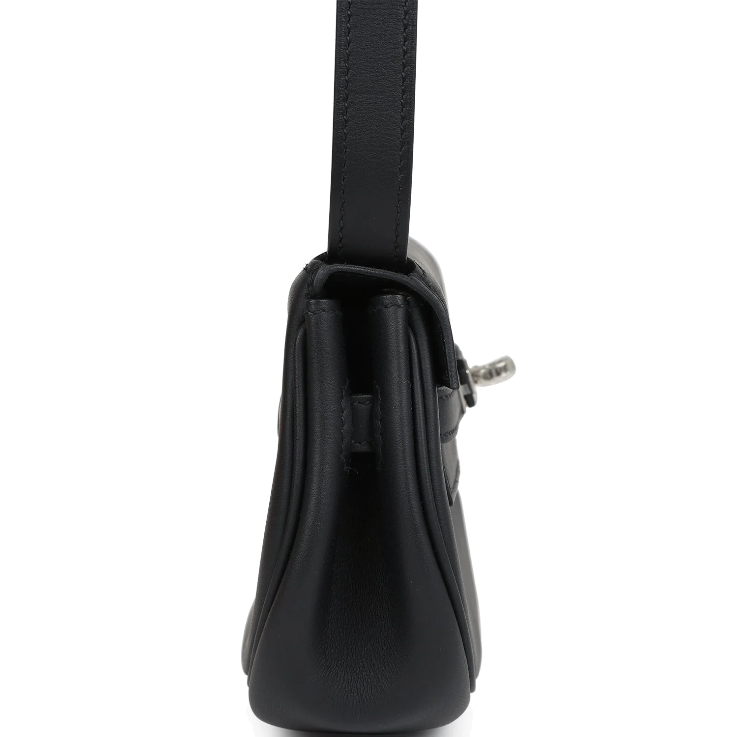 Hermes Kelly Moove Black Swift Palladium Hardware — фото 4