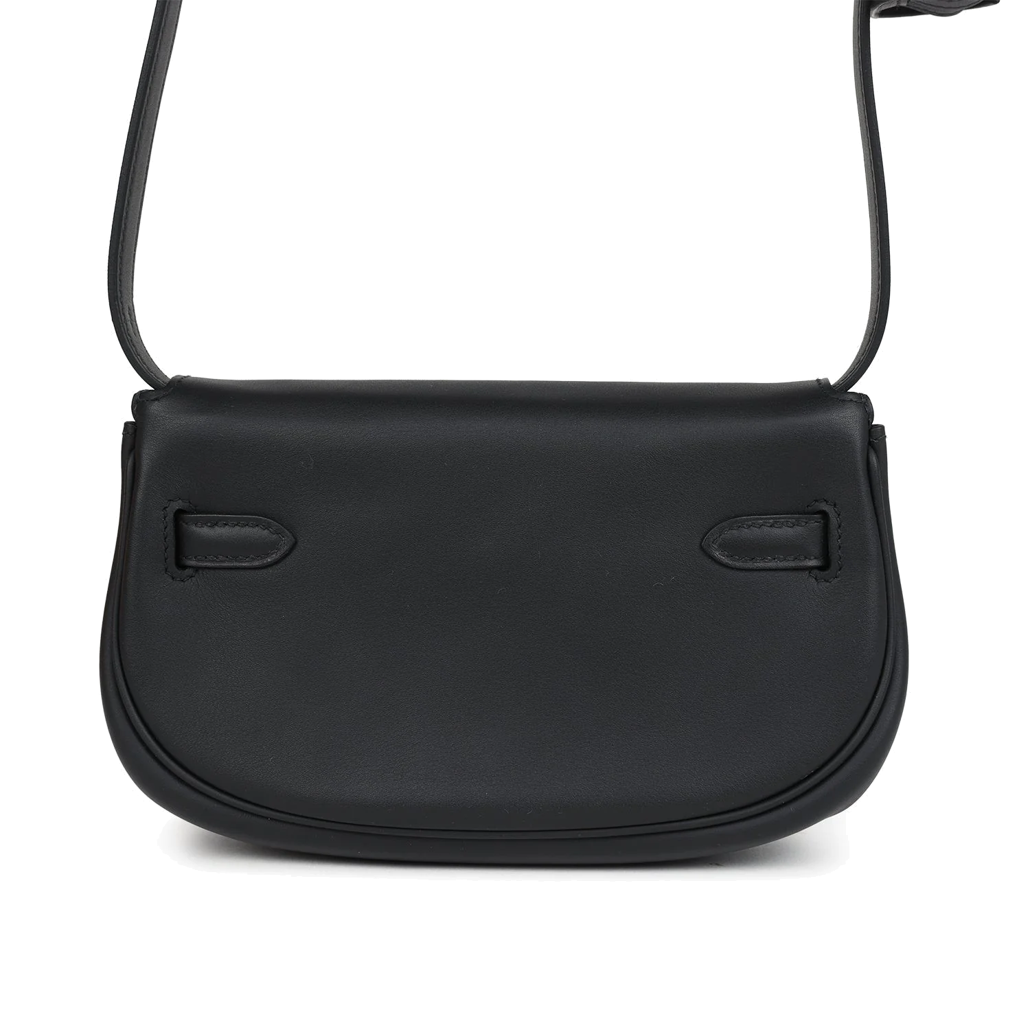 Hermes Kelly Moove Black Swift Palladium Hardware — фото 5