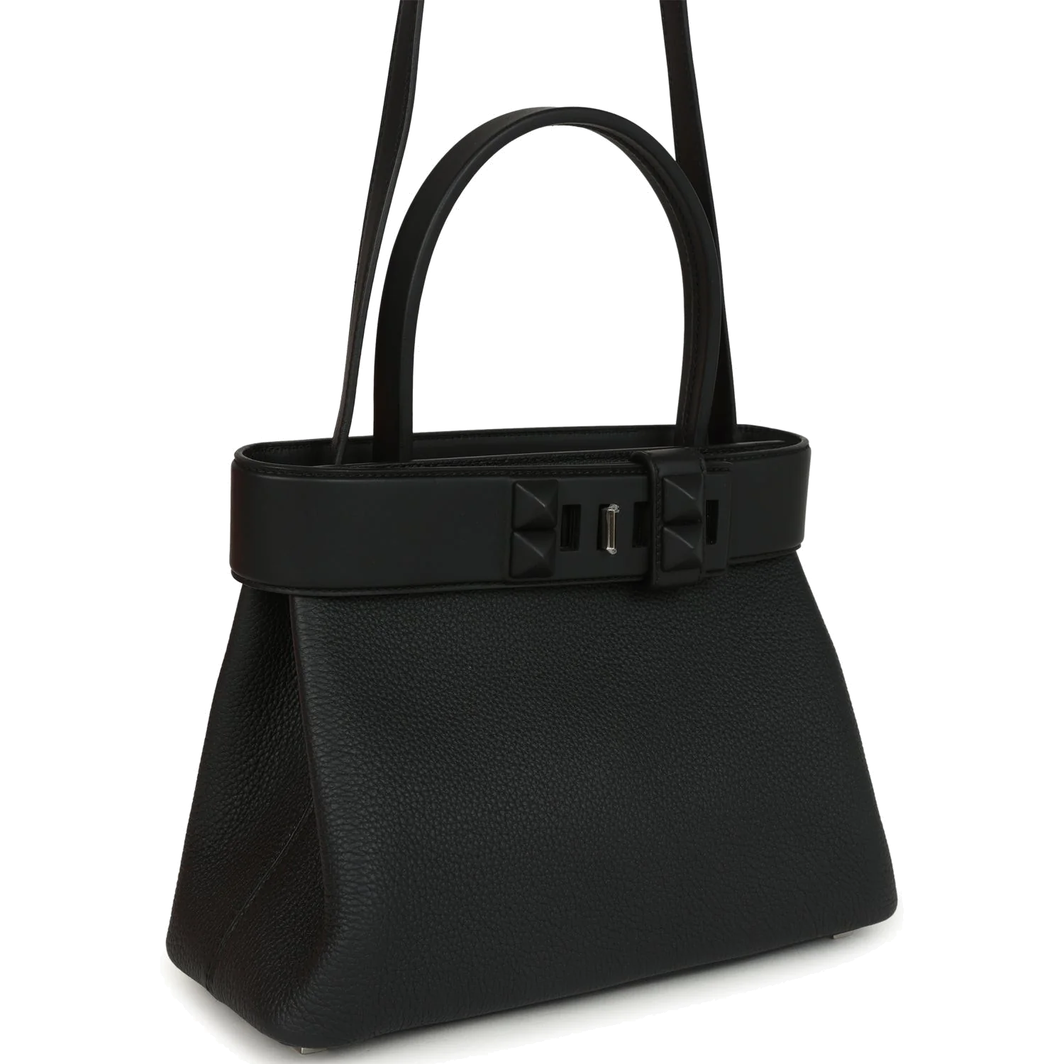 Hermes Medor Bag Black Togo and Swift Palladium Hardware — фото 3