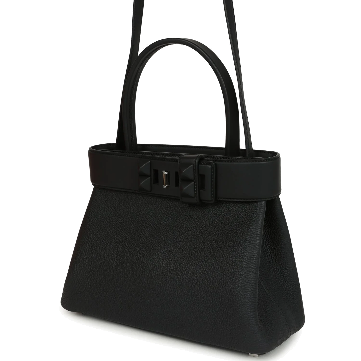 Hermes Medor Bag Black Togo and Swift Palladium Hardware — фото 4