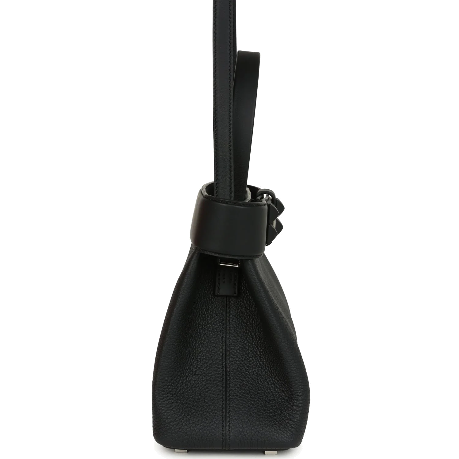 Hermes Medor Bag Black Togo and Swift Palladium Hardware — фото 5