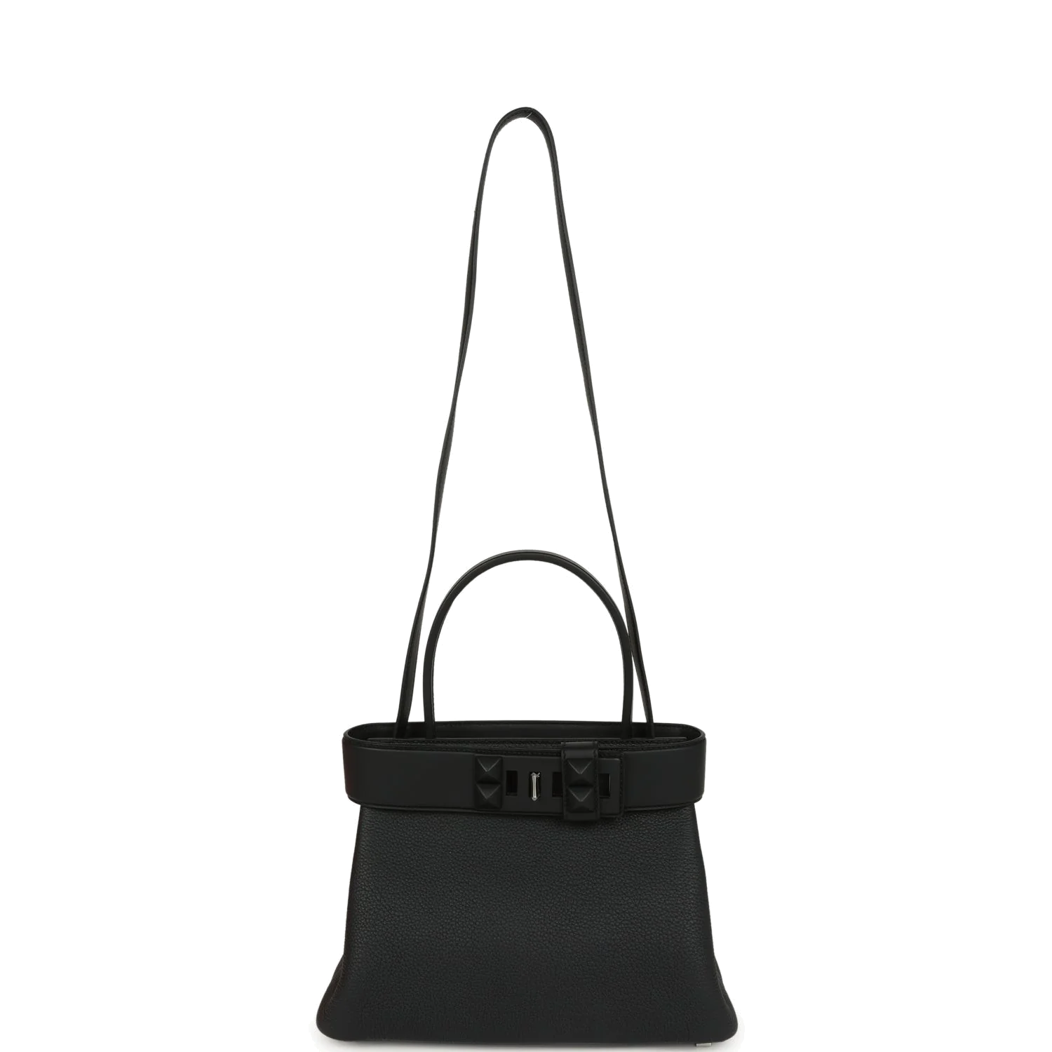 Hermes Medor Bag Black Togo and Swift Palladium Hardware — фото 7